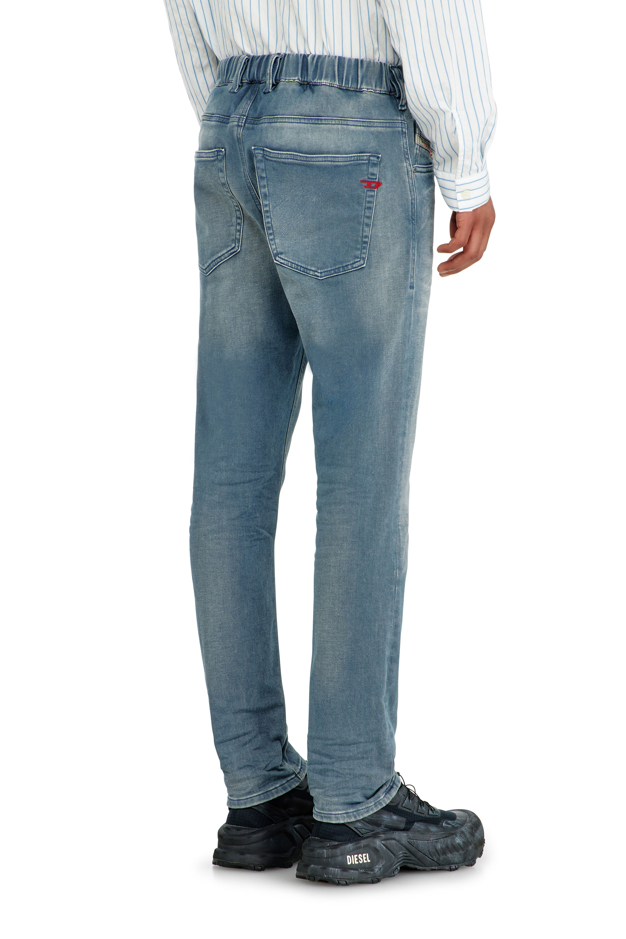 Diesel - Man's Regular 2032 D-Krooley-BW Joggjeans&reg; 09P91, Light Blue - 4