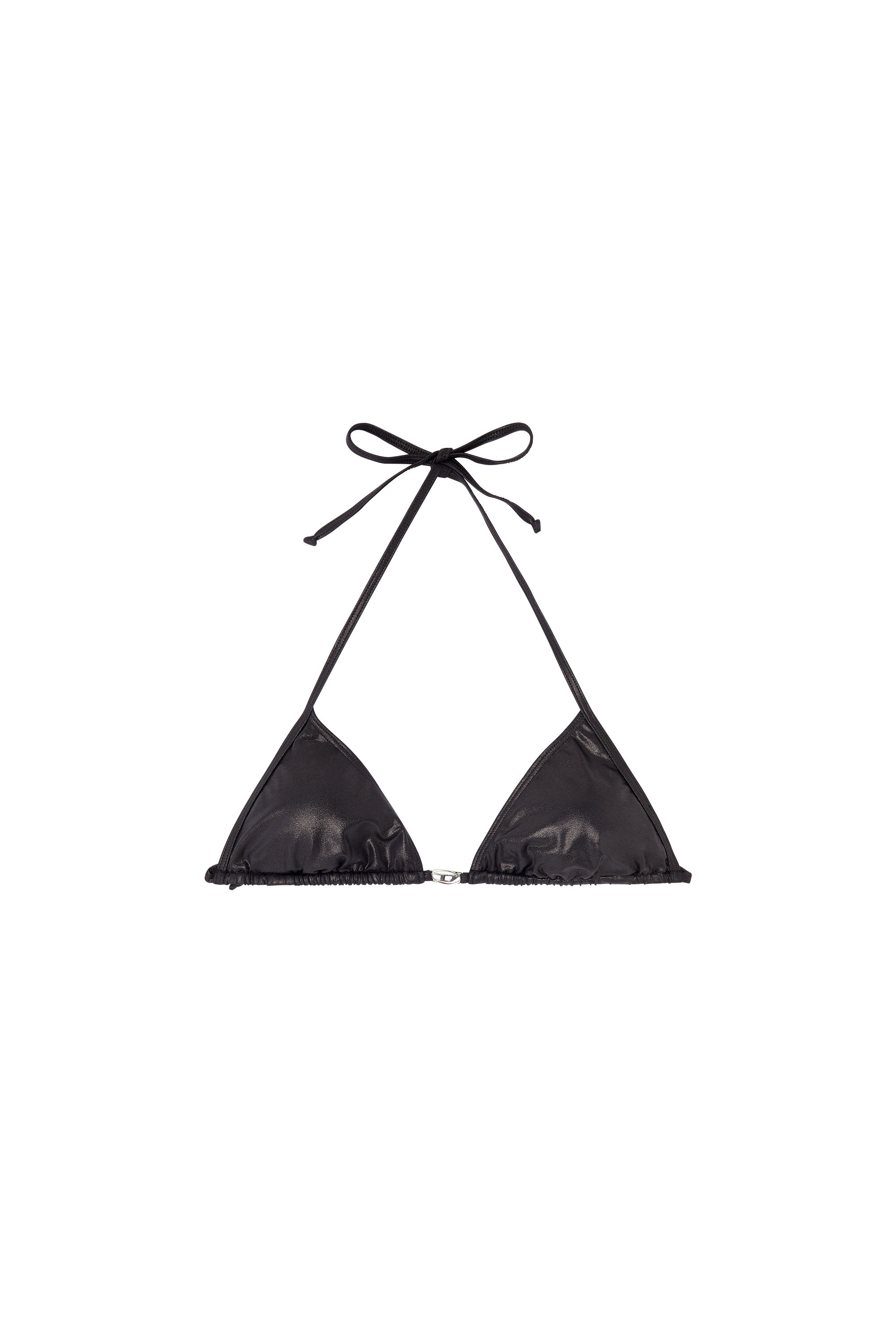 Diesel - ELETTRA-DNM, Woman's Triangle bikini top in shimmery fabric in null - 3