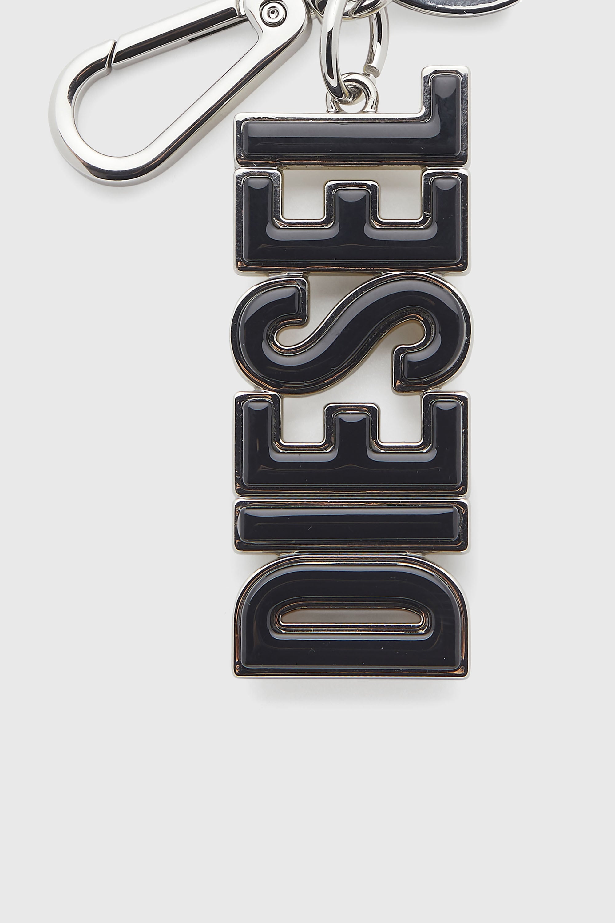 Diesel - DSL 3D KEY RING, Man's Metal and resin DIESEL keyring in Black/Yellow - 3