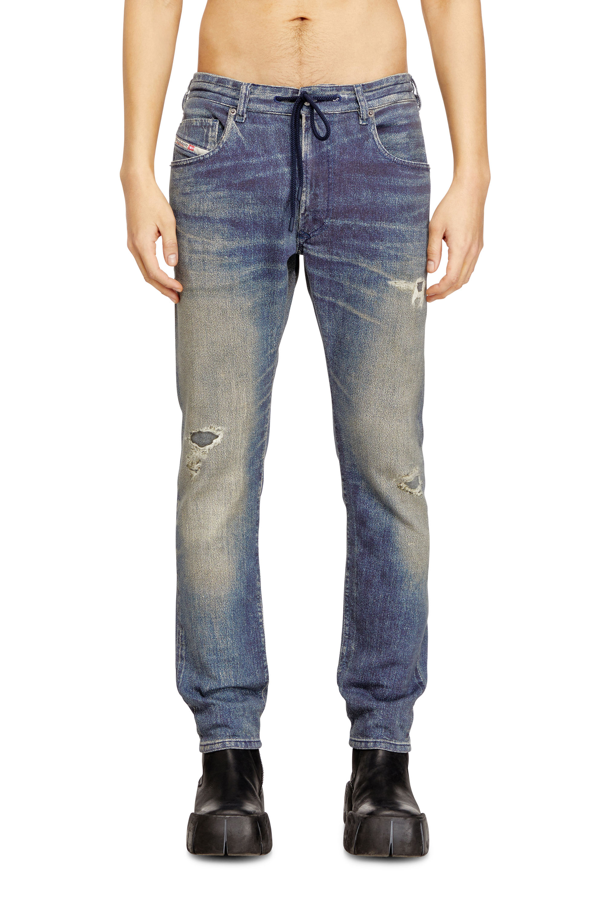 Diesel - Man's Regular 2032 D-Krooley Joggjeans&reg; 068UT, Medium blue - 3