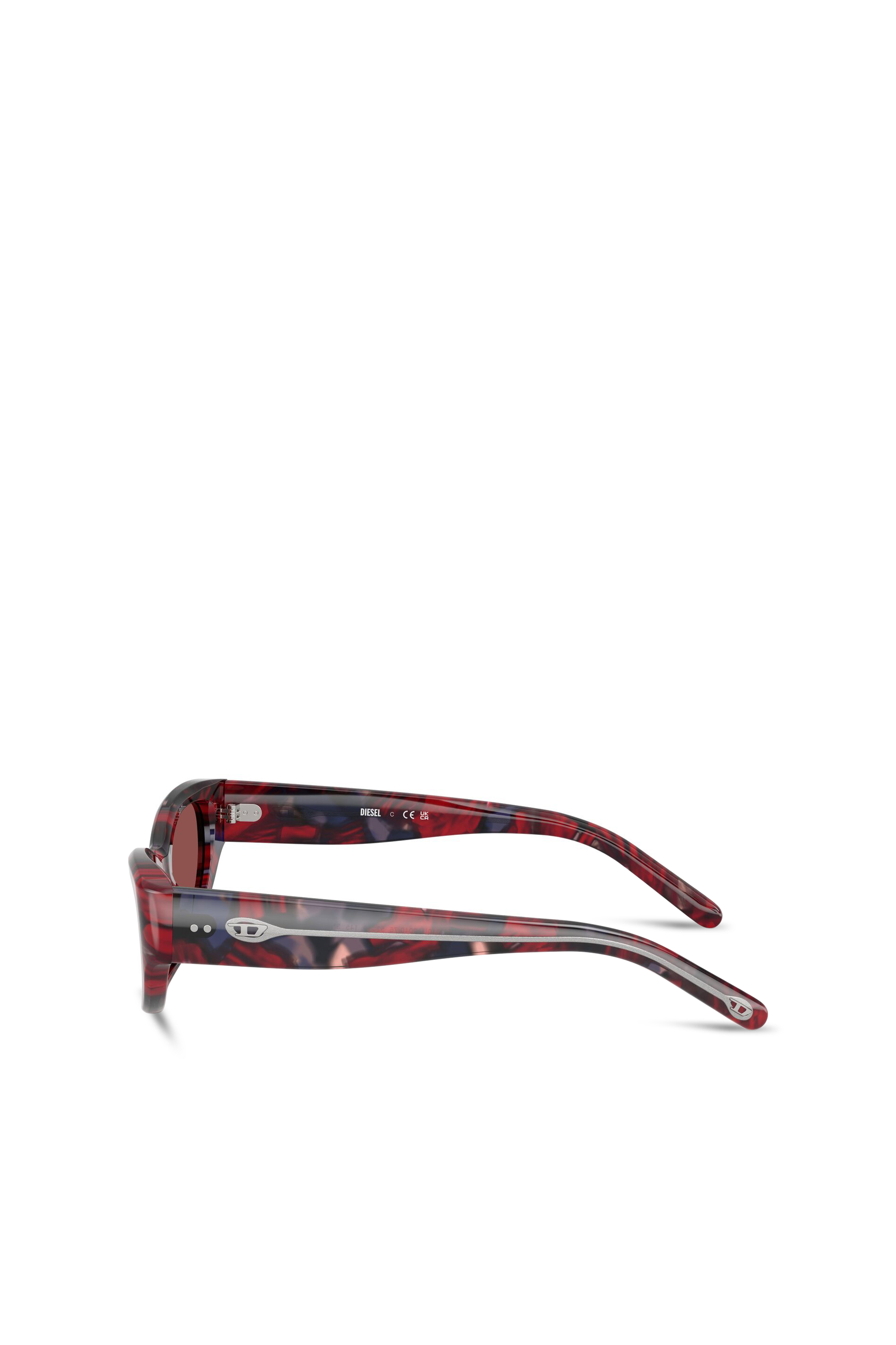 Diesel - 0DL2010U, Unisex's Cat-eye style sunglasses in Red/Brown - 5