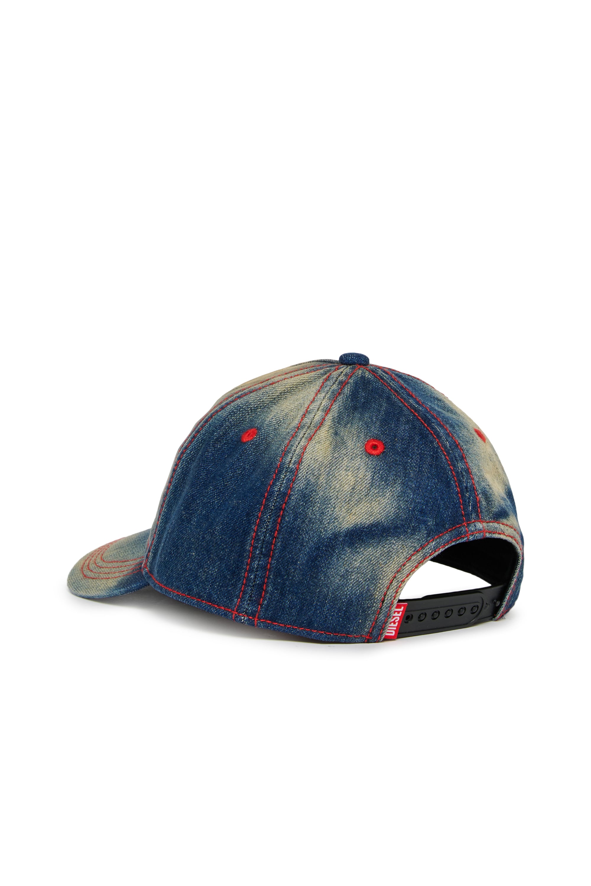 Diesel - FIMEN, Unisex's Baseball cap in faded denim with Oval D embroidery in Medium blue - 2