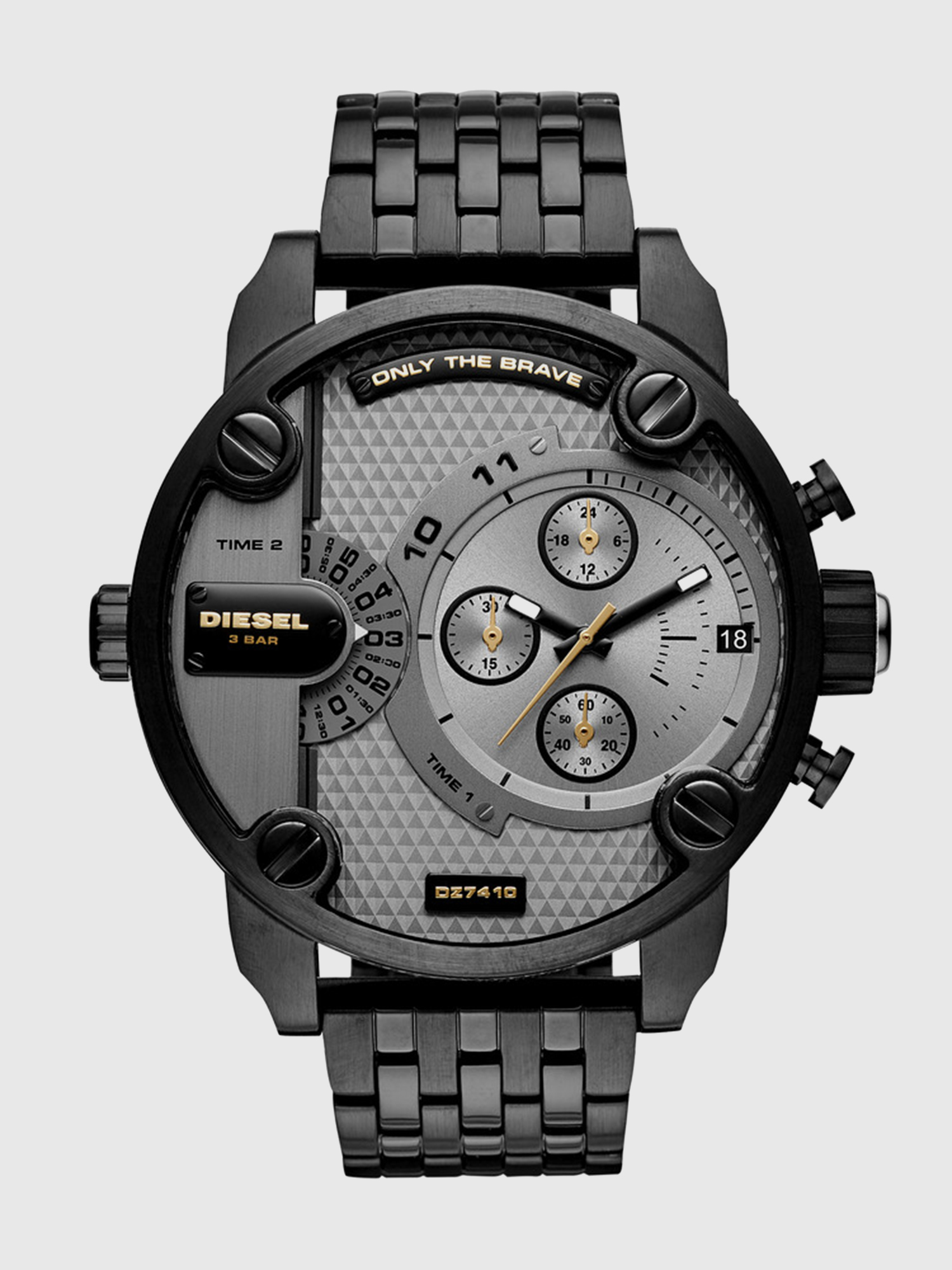 diesel❤︎ Diesel Boltdown Chronograph Quartz Black Iridescent Dial