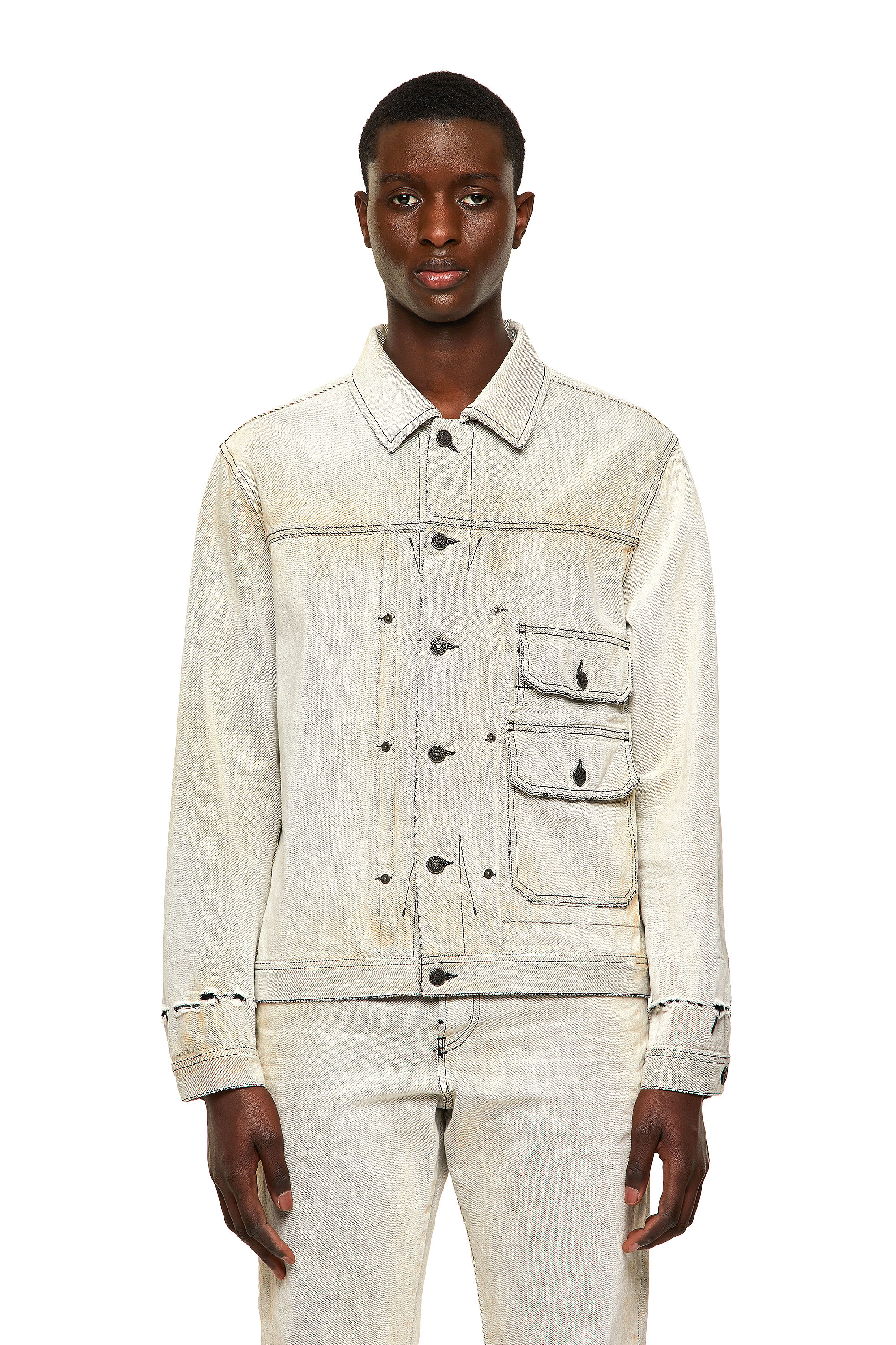 D-SFERA-SP1, White - Denim Jackets