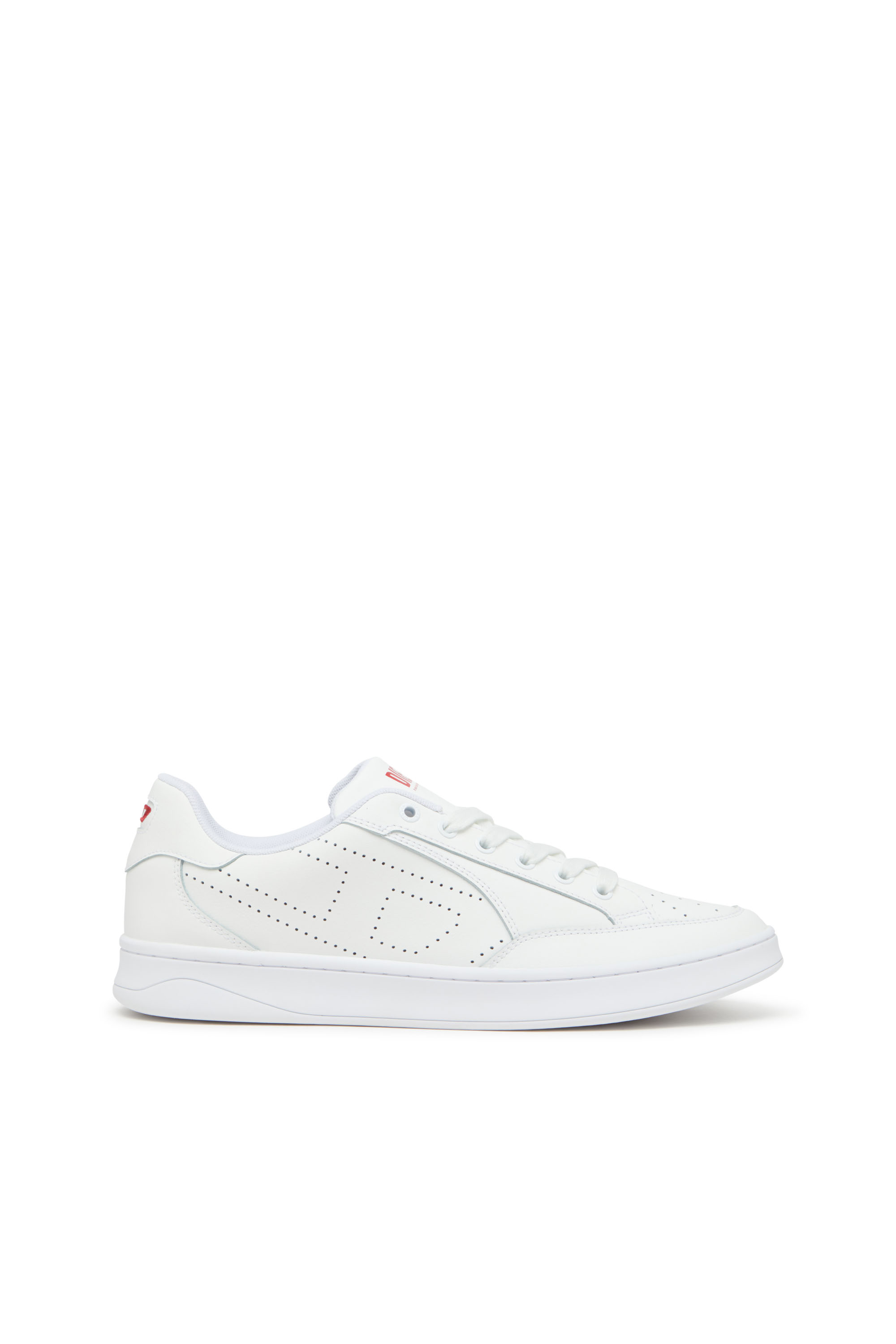S-DAKOTA LOW, White Diesel - S-DAKOTA LOW, Man's S-Dakota-Leather sneakers with perforated logo in White - 1