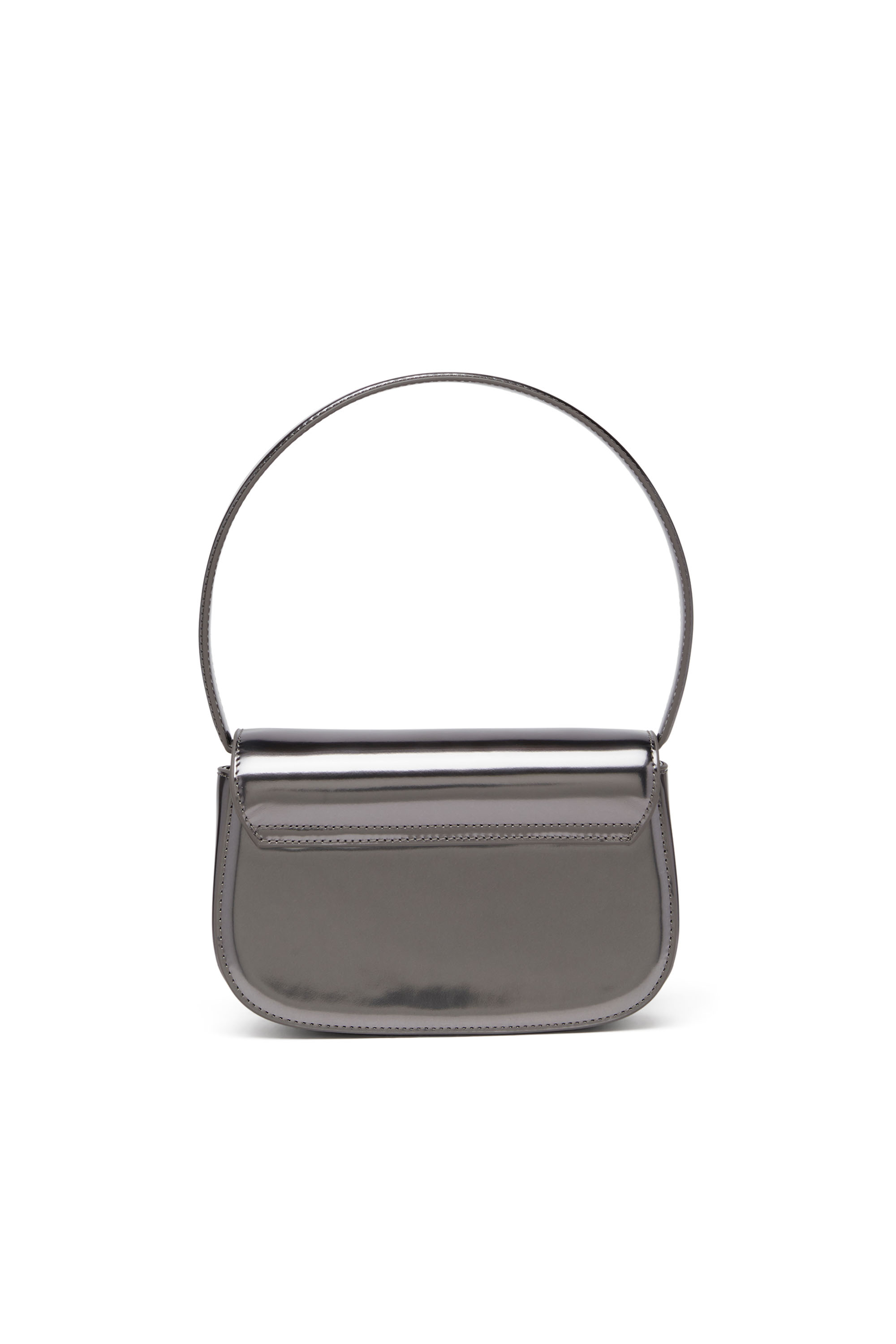 Diesel - 1DR, Woman's 1DR-Iconic shoulder bag in mirrored leather in Grey - 2