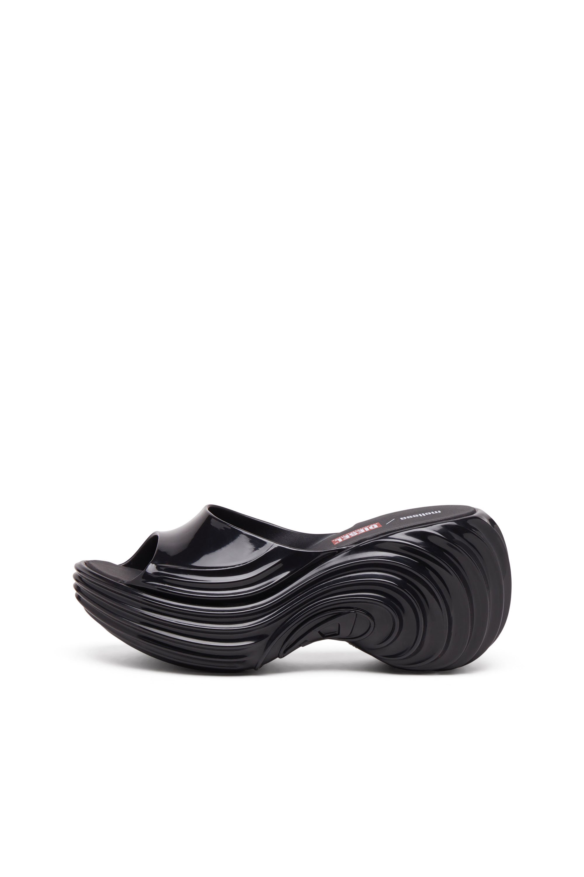 Diesel - MELISSA QUANTUM PLATFORM, Woman's Platform mule in Melflex® in Black - 8