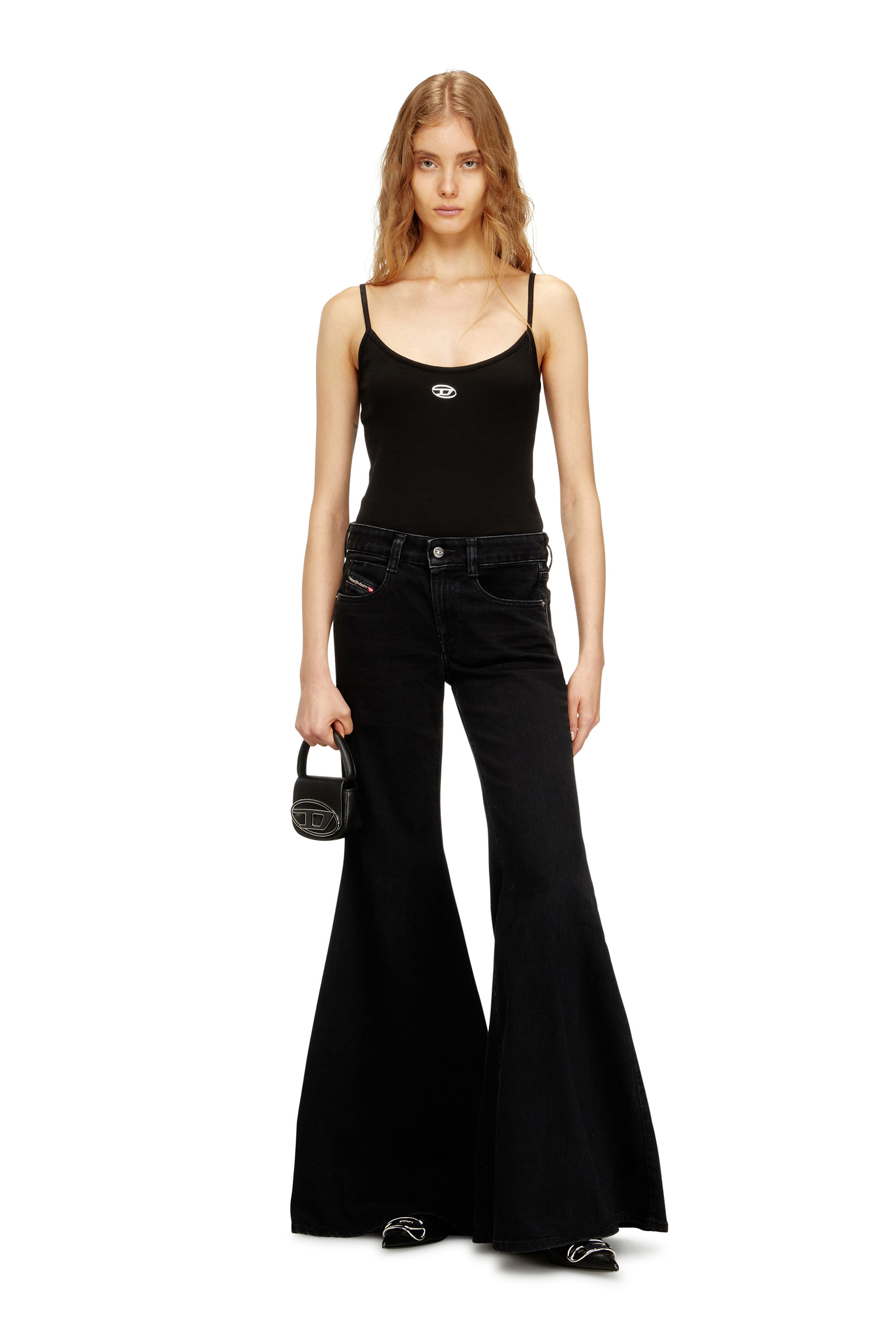 Diesel - 1DR XS, Woman's 1DR XS-Iconic mini bag with D logo plaque in Black - 2