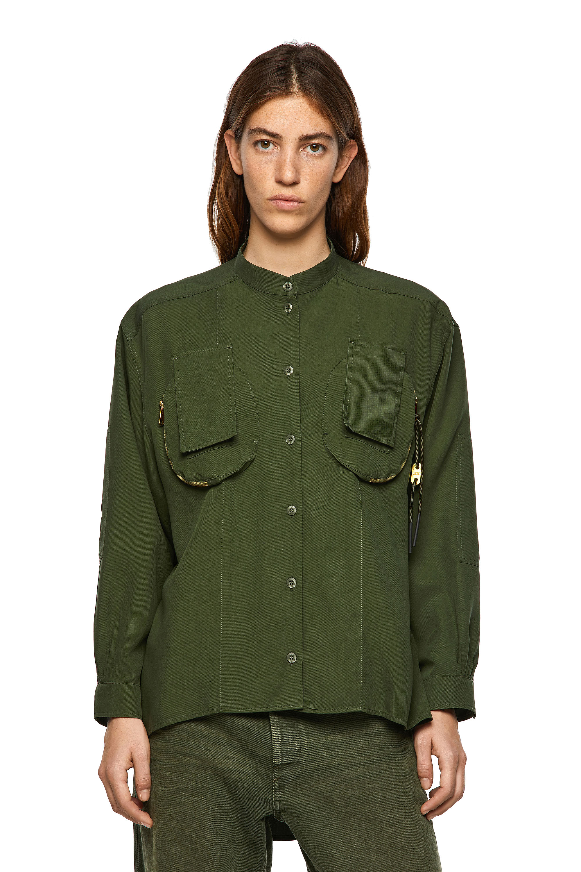 C-EILEEN, Olive Green - Shirts