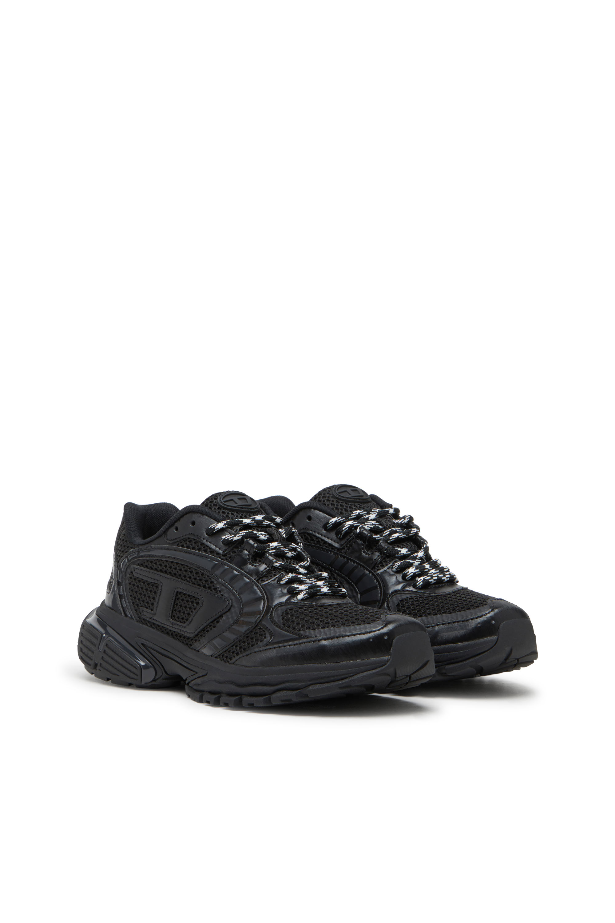 Diesel - S-PRO-V-DENSE LOW, Man's S-Pro-V-Dense-Mesh sneakers with Oval D logo in Black - 2