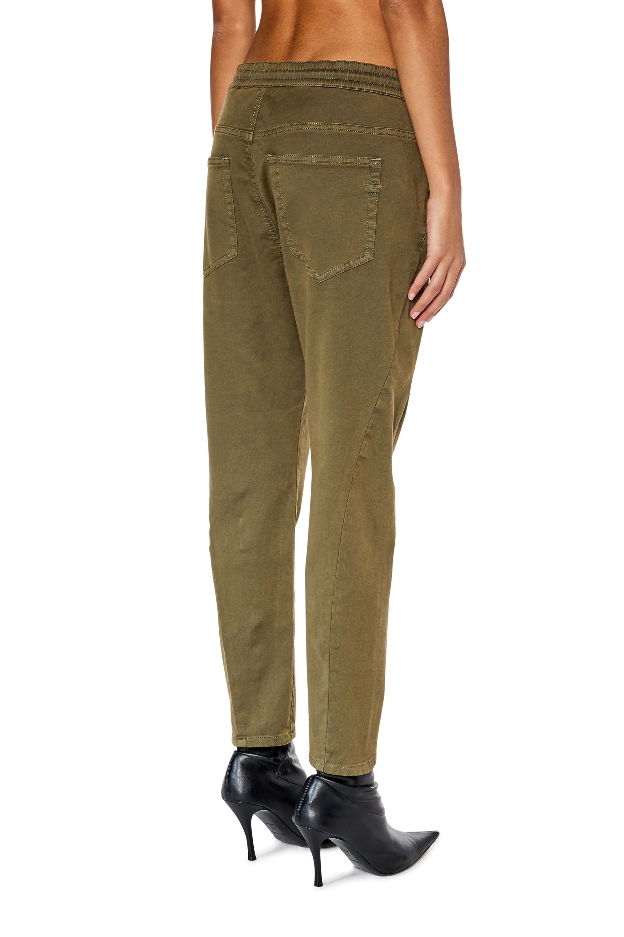 Diesel - Boyfriend 2041 D-Fayza Joggjeans&reg; 068DY, Woman's Boyfriend 2041 D-Fayza Joggjeans&reg; in Military Green - 4