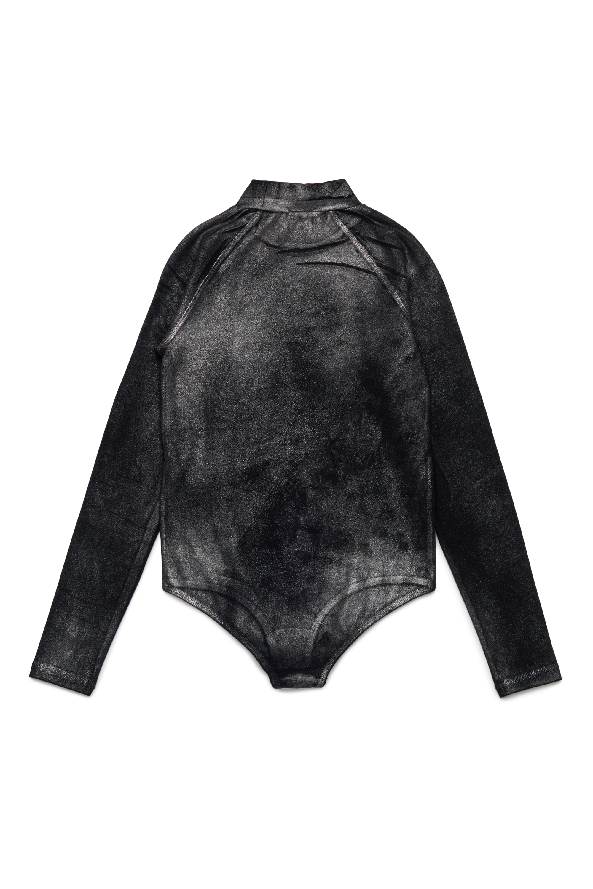 Diesel - BALDA, Woman's Cotton bodysuit with mock neck in Black - 2