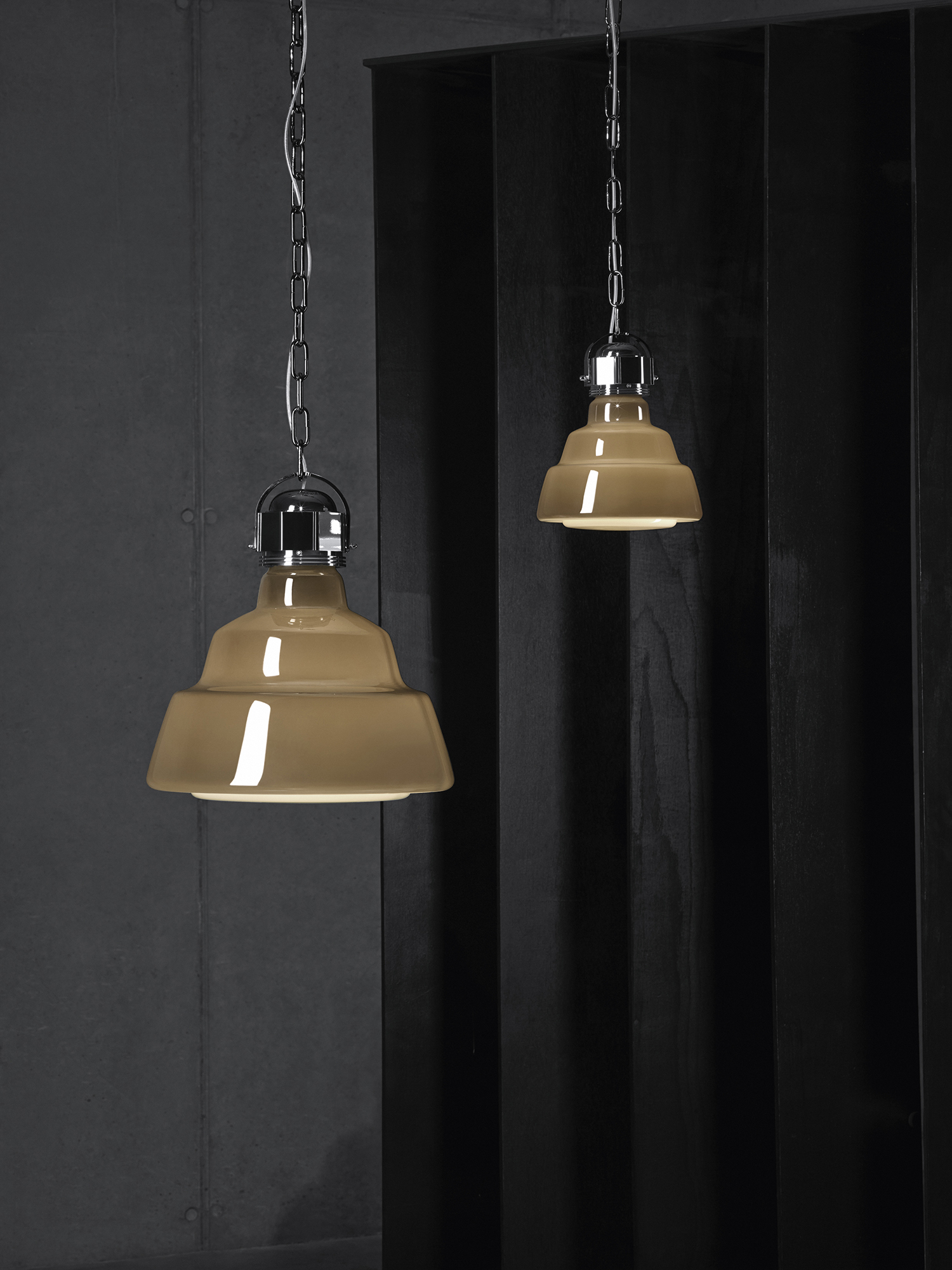 Diesel - GLAS PICCOLA, Unisex's Small lighting with suspended blown glass in Silver - 3