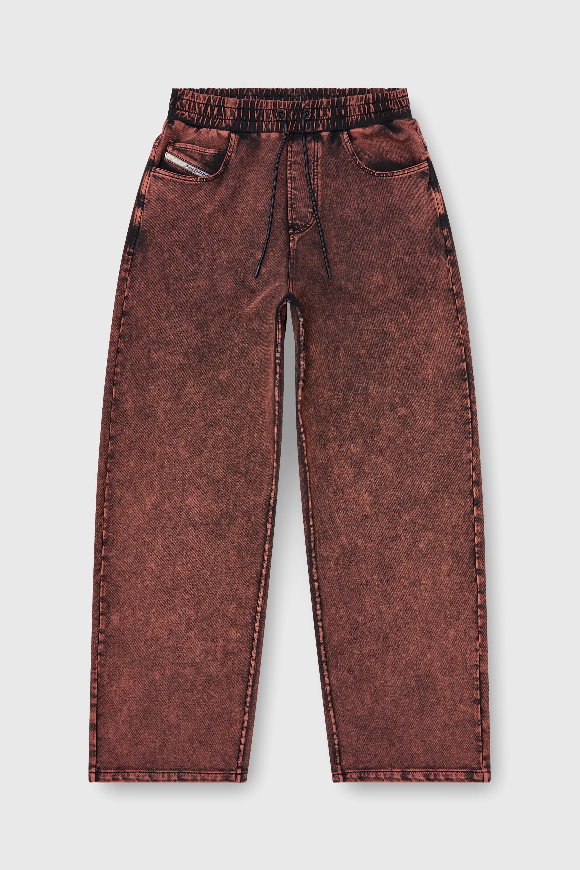 Diesel - P-STUK, Man's Sweatpants with denim effect in Brown - 2