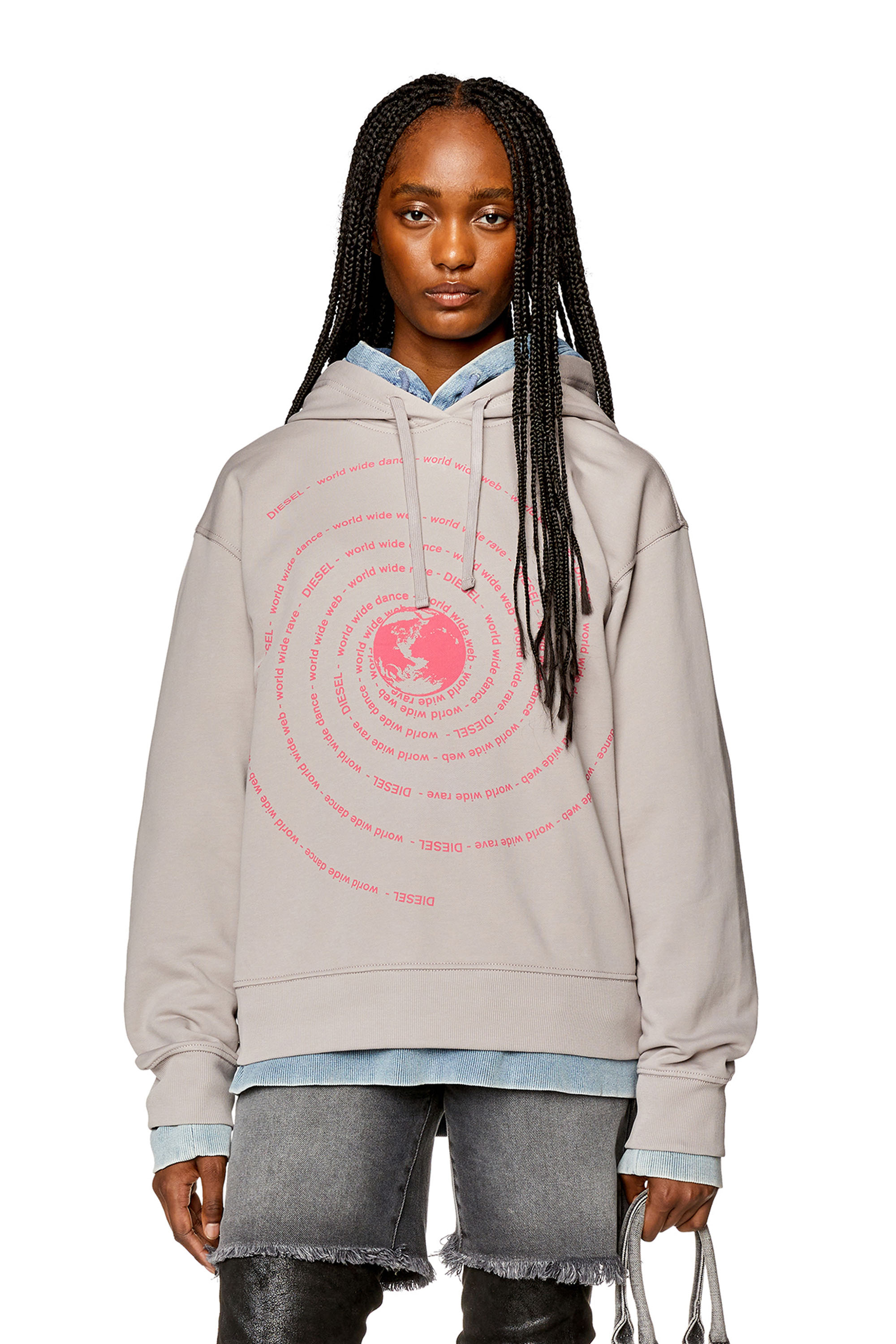 Diesel - F-MAXINNE-HOOD, Grey - Image 1