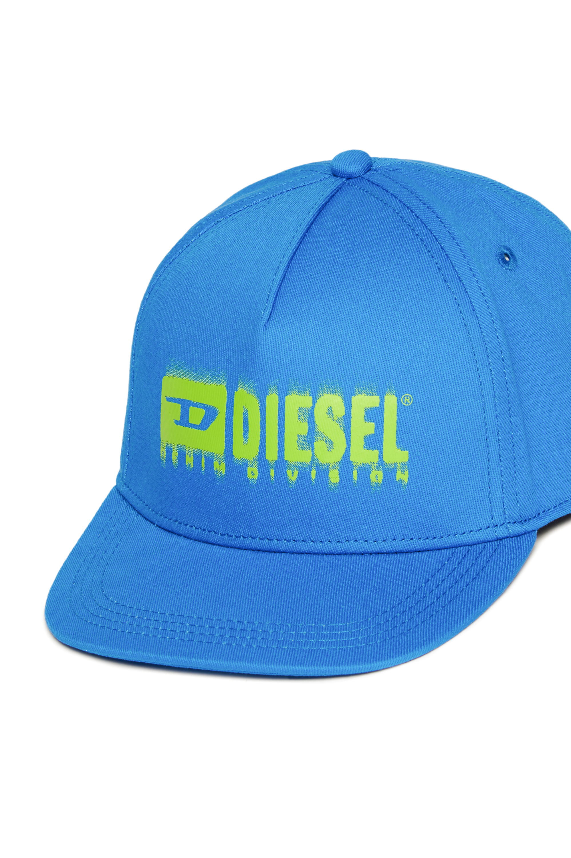 Diesel - FPRITTIL, Unisex's Baseball cap with smudged logo in Blue - 3