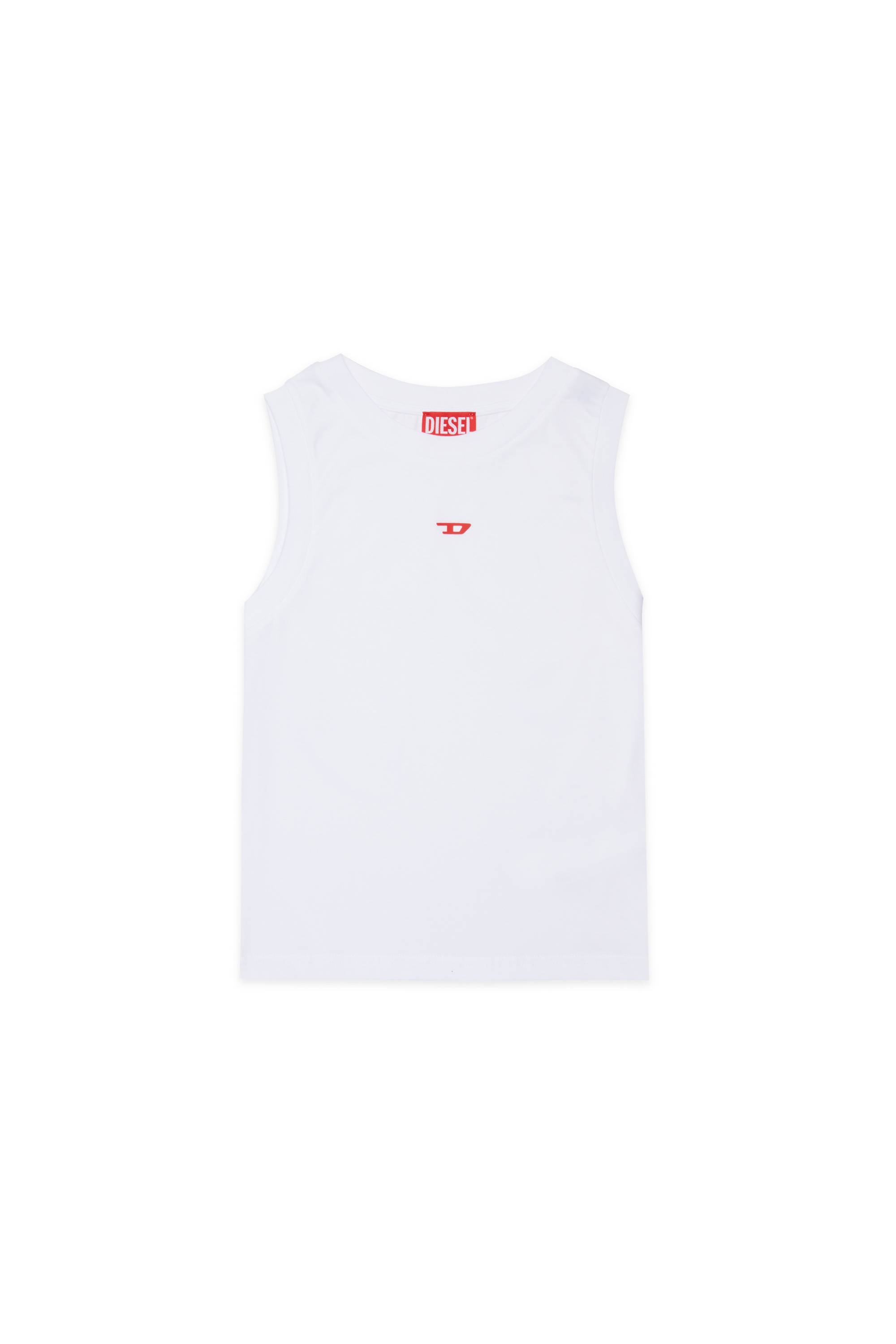 Diesel - MTIARDY, Man's Muscle tee with D logo in White - 1