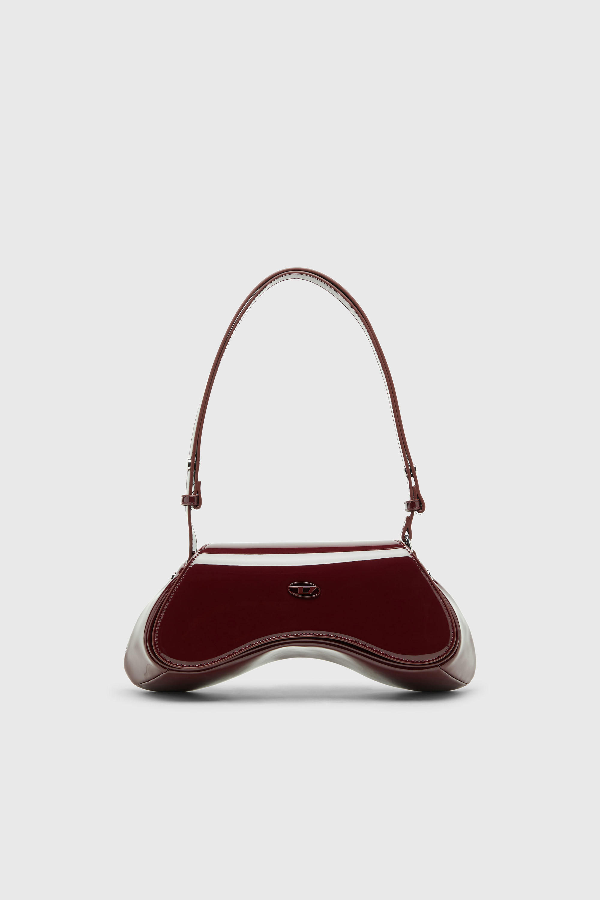 Diesel - PLAY CROSSBODY, Woman's Play-Glossy crossbody bag in Burgundy - 2