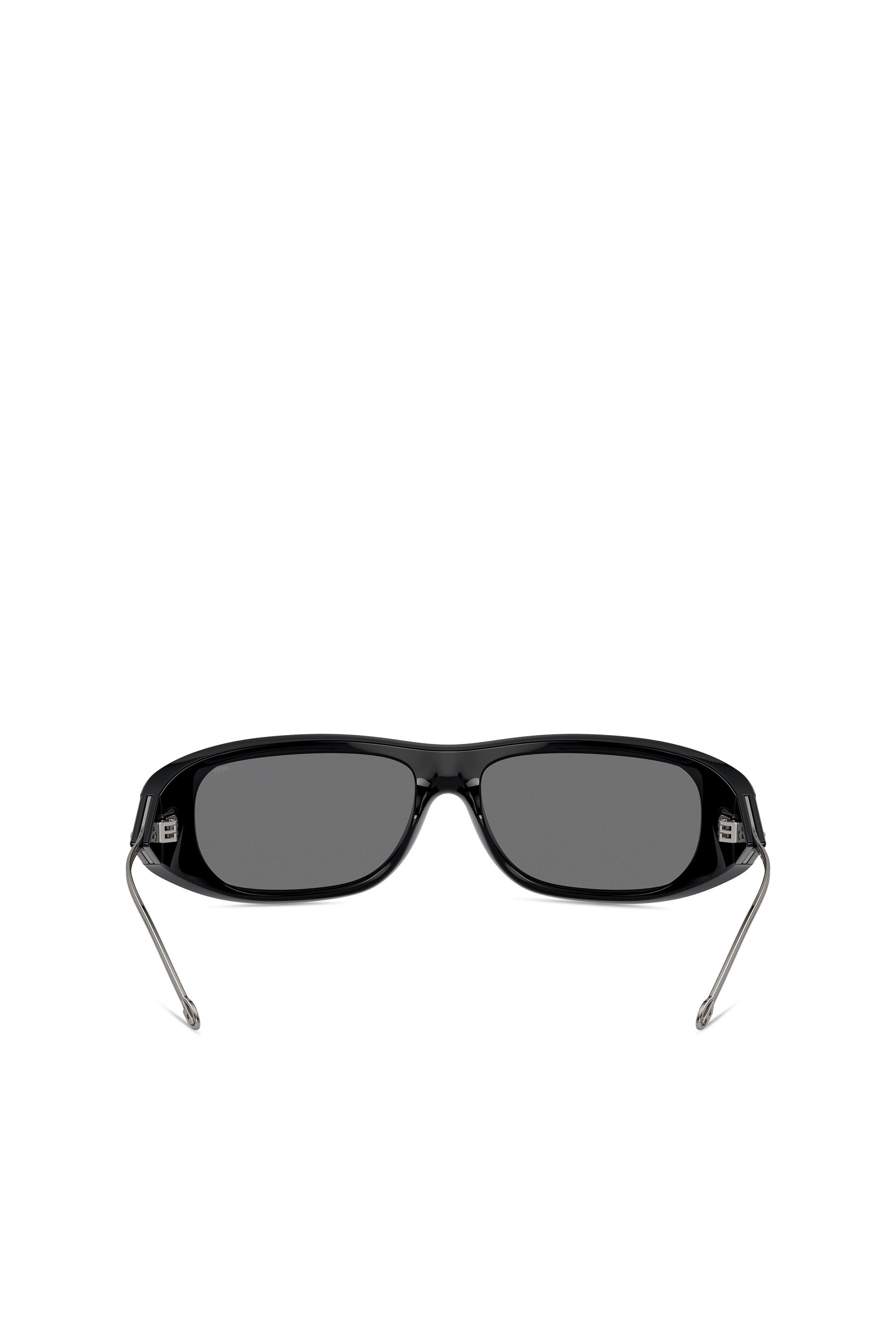 Diesel - 0DL3001, Unisex Wraparound style sunglasses in Black - Image 3