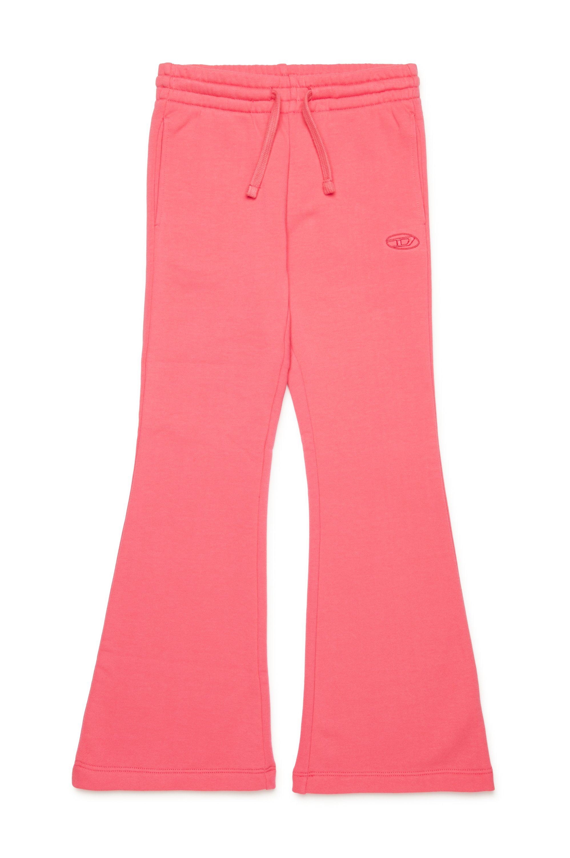 Diesel - PENTTY, Woman's Flared sweatpants with logo embroidery in Pink - 1