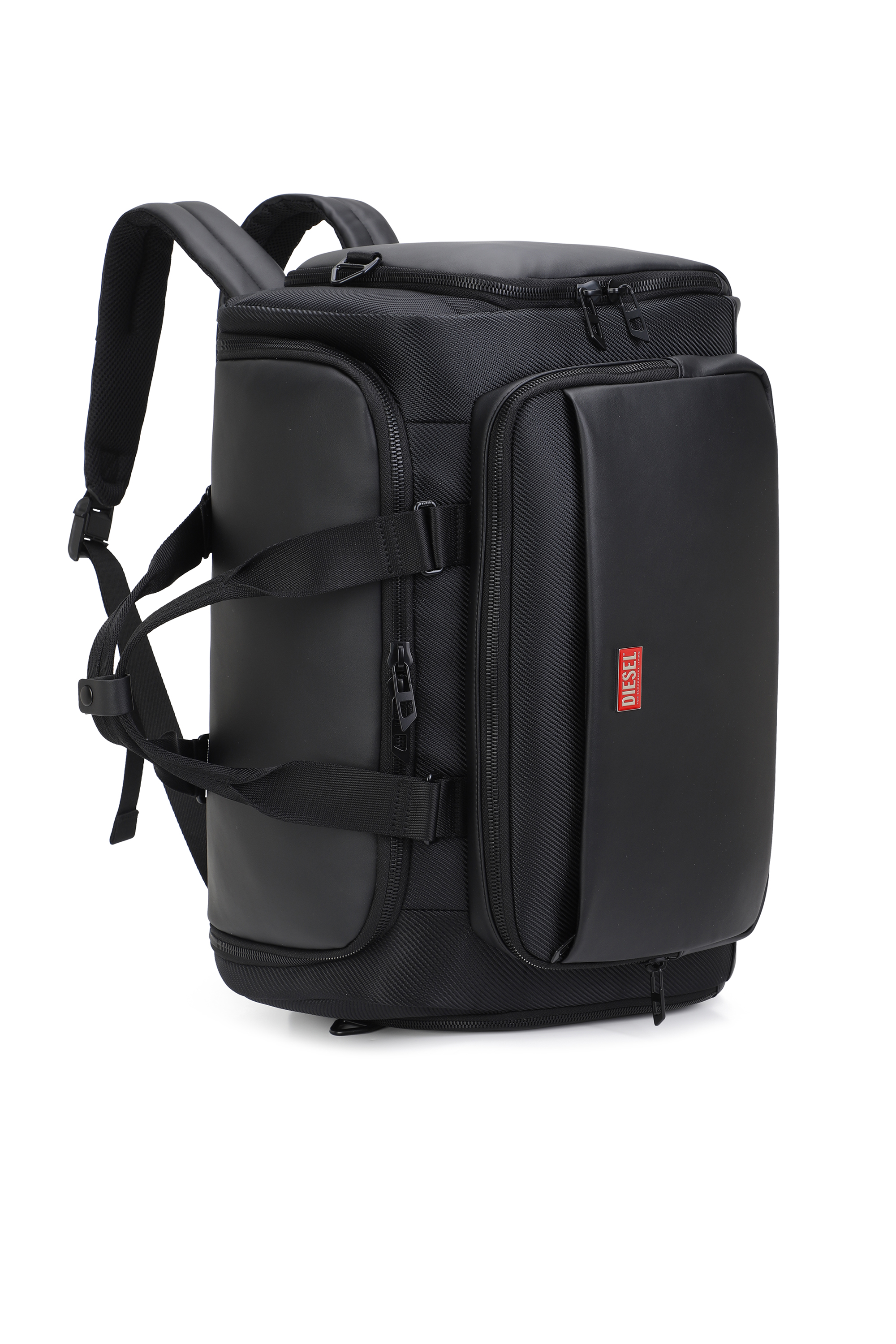 Diesel - DIESEL CARBON FIBER DUFFLE-BLACK DSB002, Unisex's Pratical business duffle bag in Black - 5