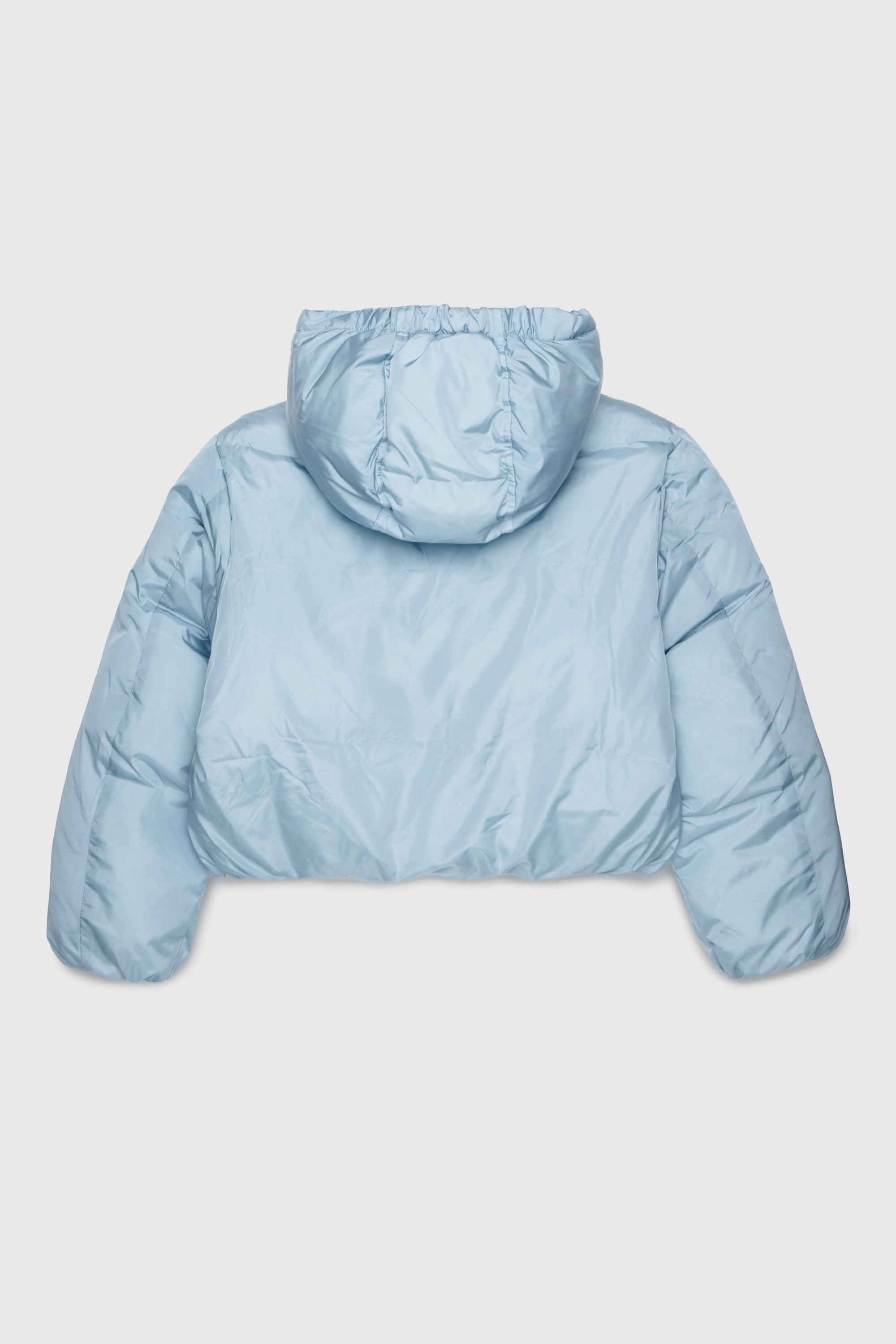 Diesel - JELKYM, Woman's Hooded puffer jacket in Light Blue - 2