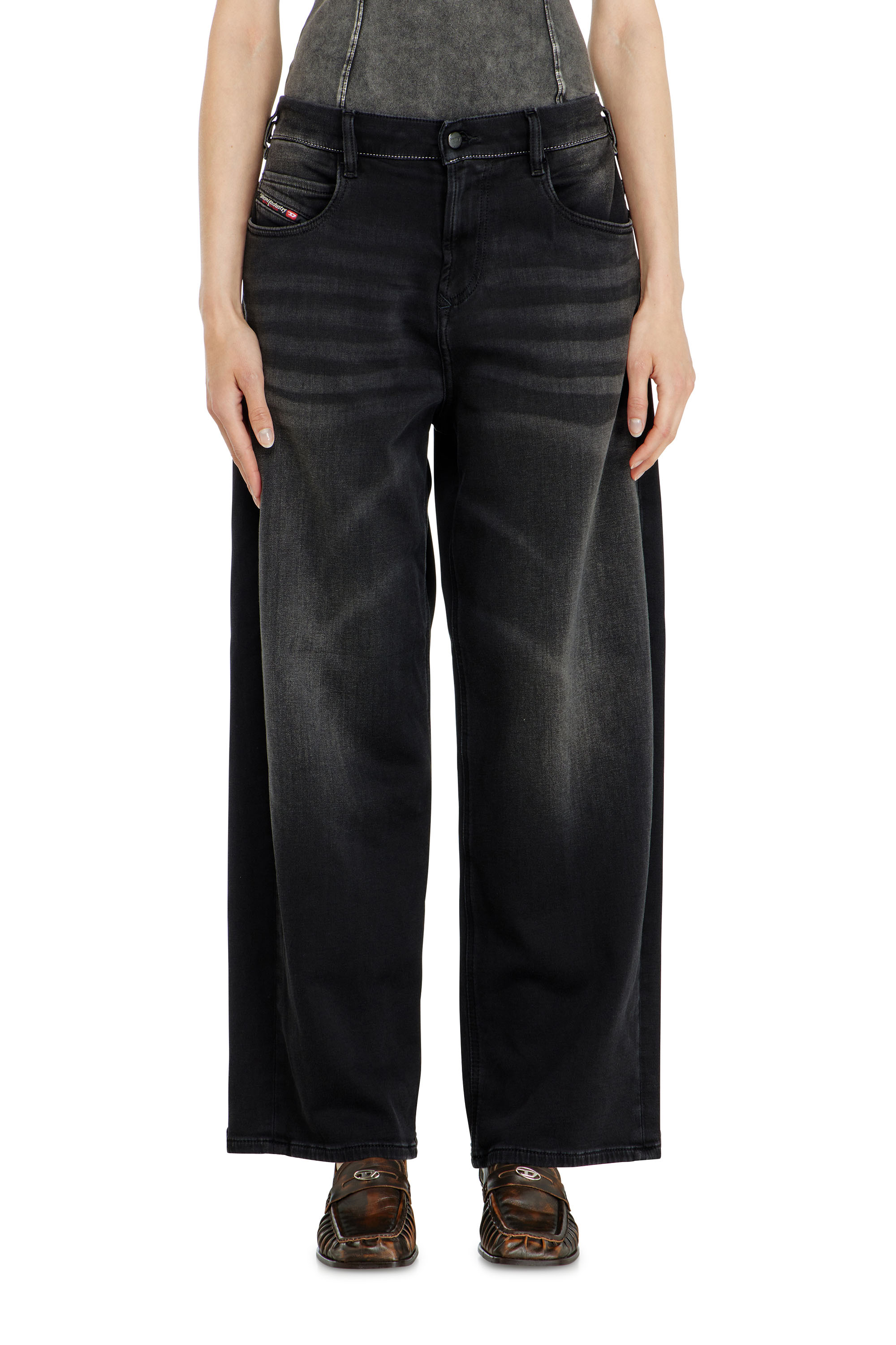 Diesel - Unisex's Relaxed 2097 D-Enim-M Joggjeans&reg; 09P90, Black/Dark grey - 4
