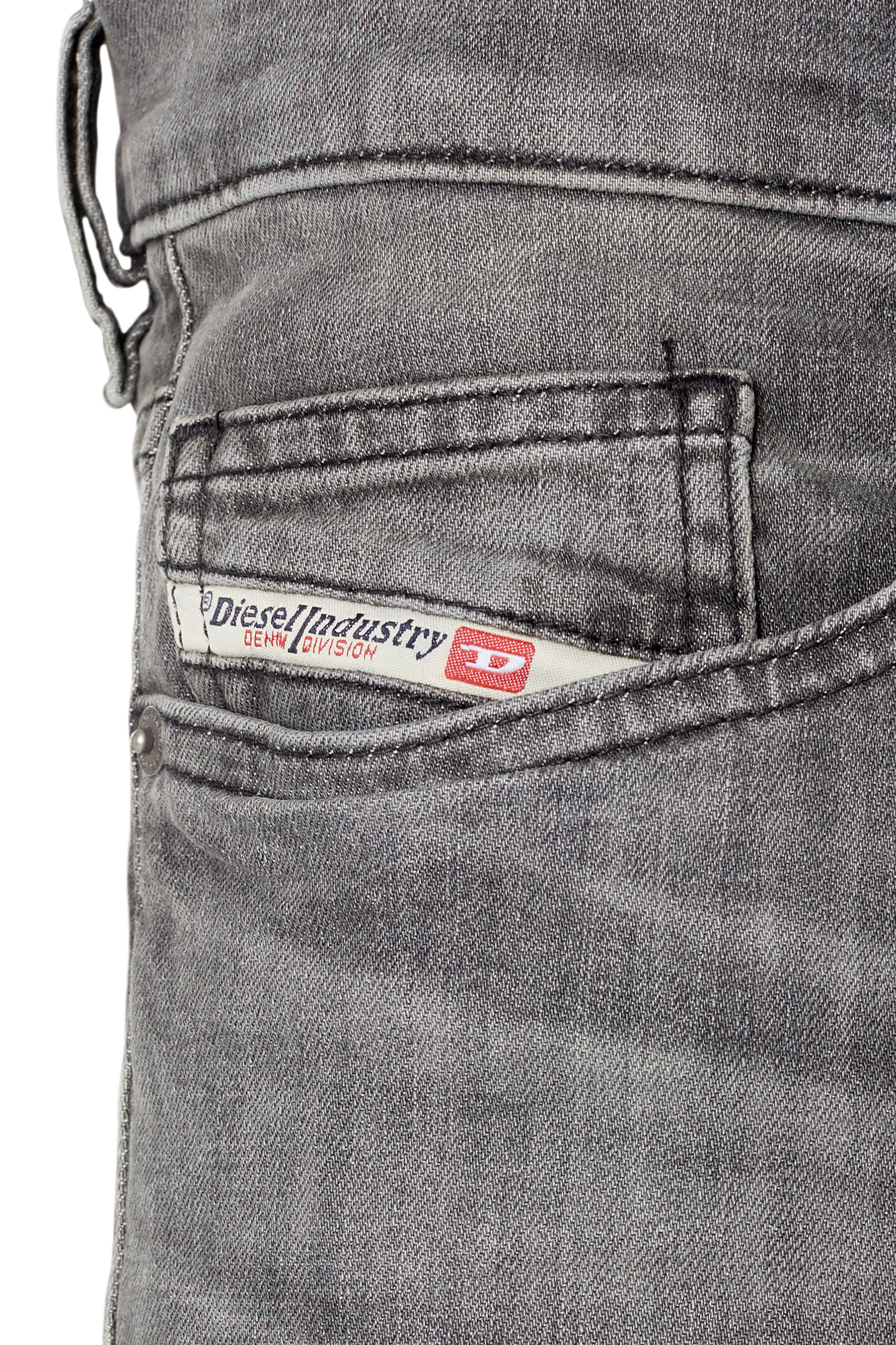 Diesel - Slim Jeans D-Luster 0BJAX, Black/Dark grey - Image 4