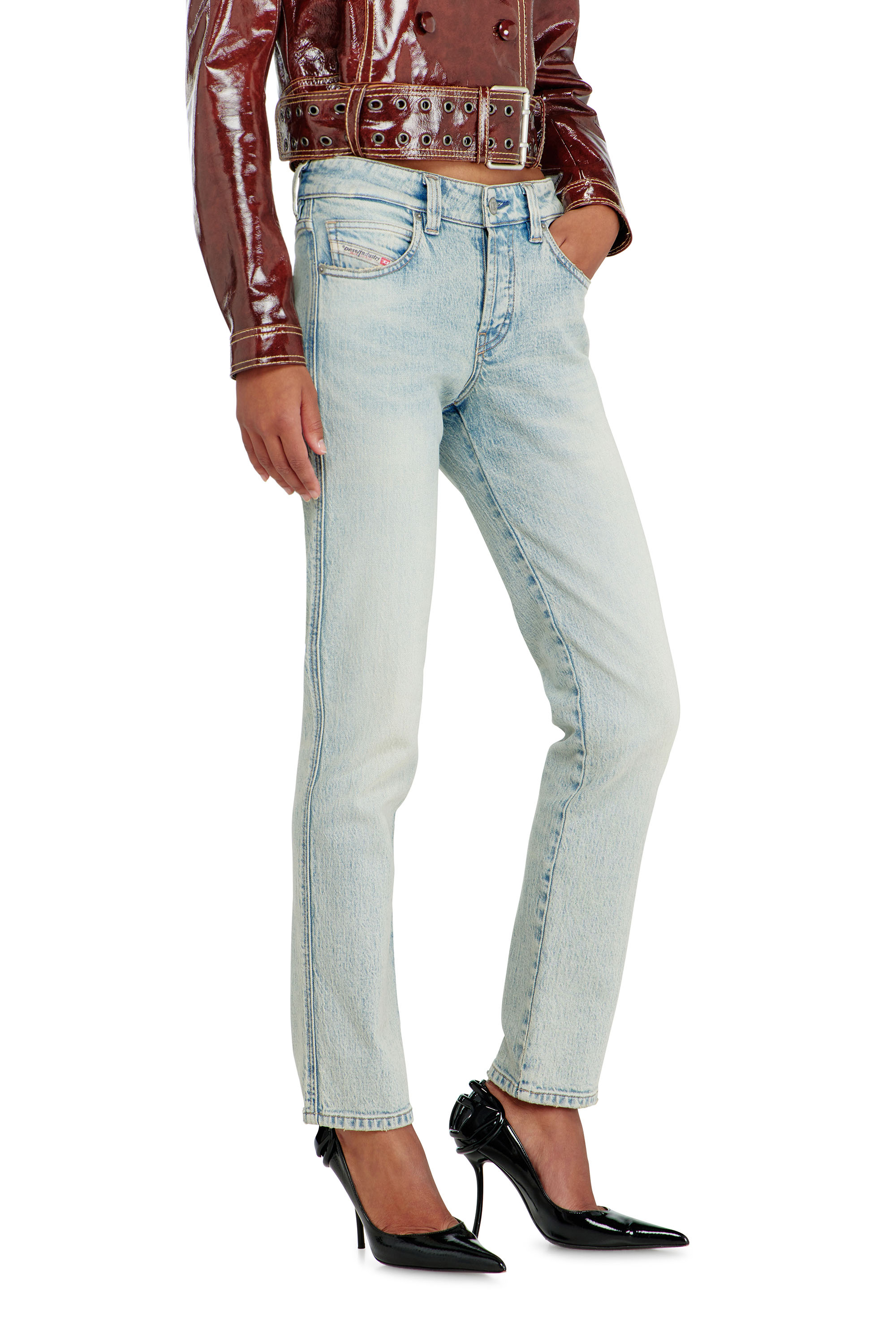 Diesel - Woman's Slim Jeans 1992 D-Jiann 0KBBK, Light Blue - 7
