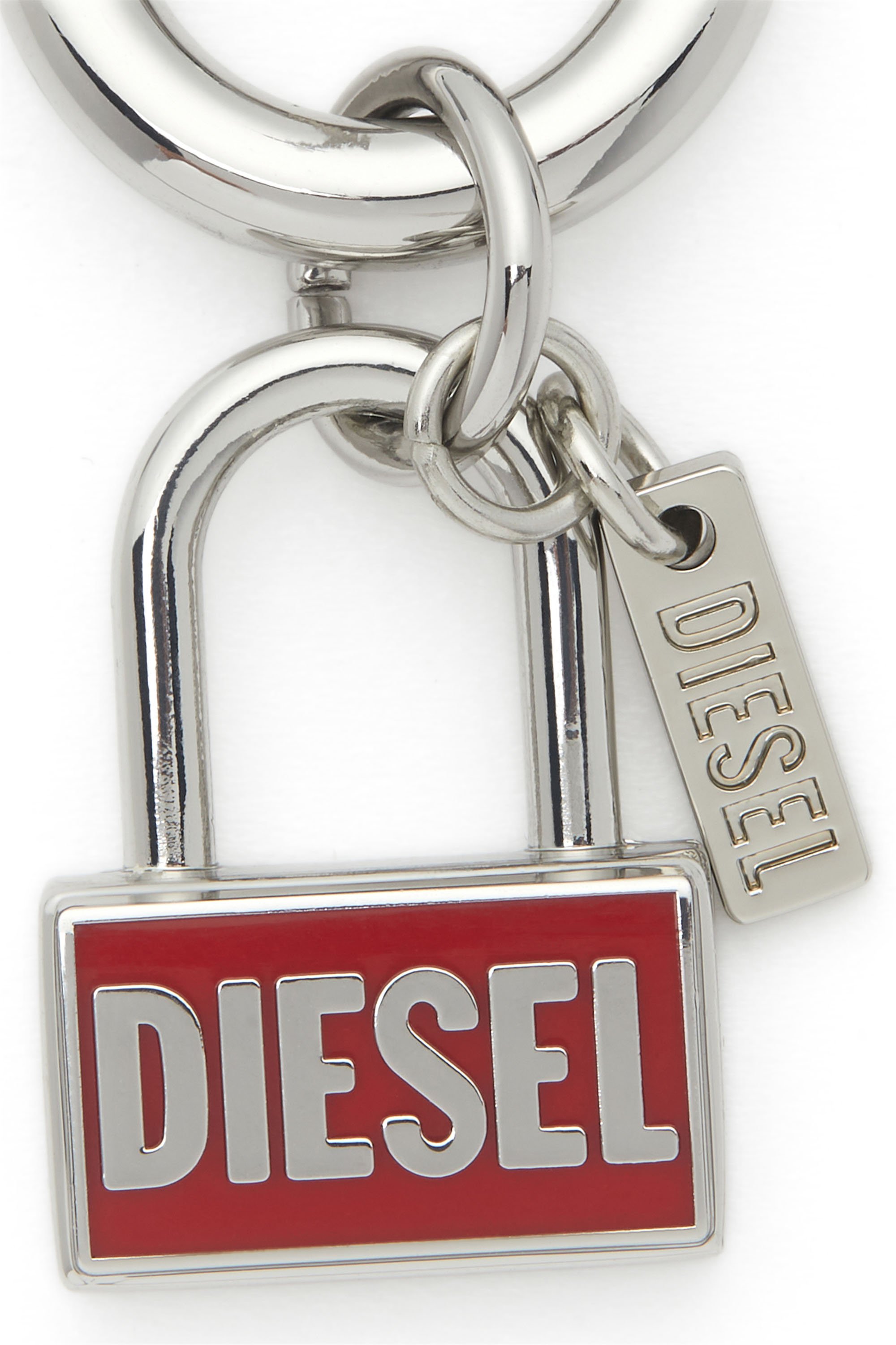 CHARM-LOCK, Silver/Red