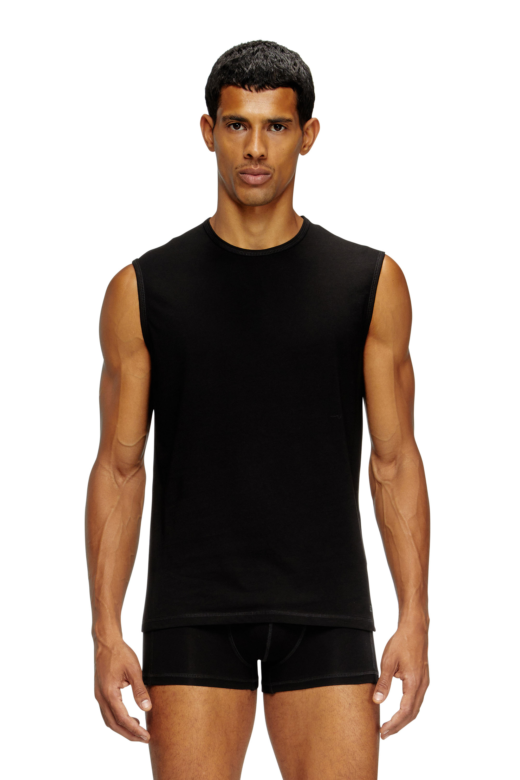 Diesel - TOM-UTLT-2PACK, Man's 2-pack tank top in Black - 1