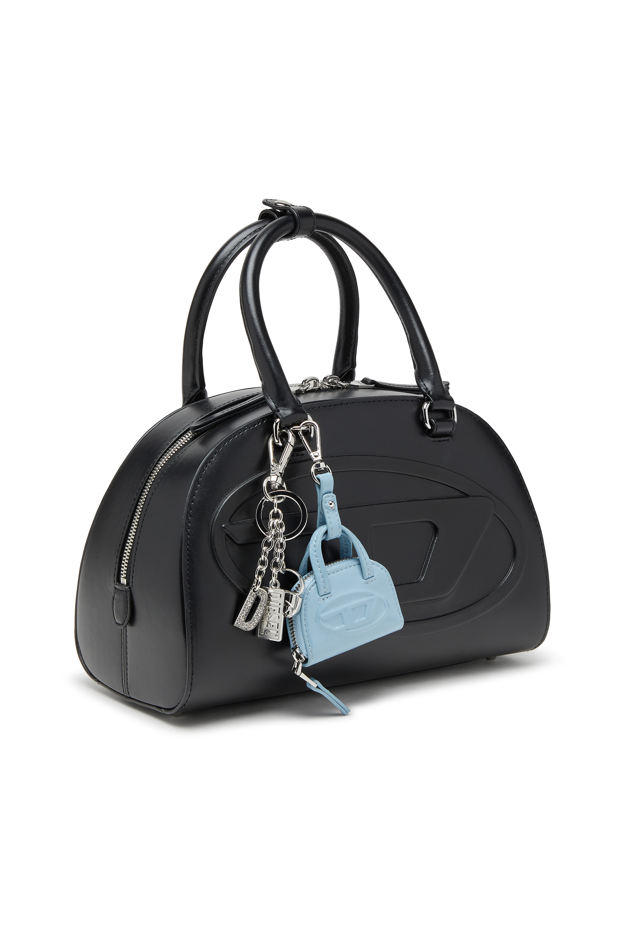 Diesel - 1DR KEY MULTICHARM, Woman's Metal keyring with logo charms in Silver - 3