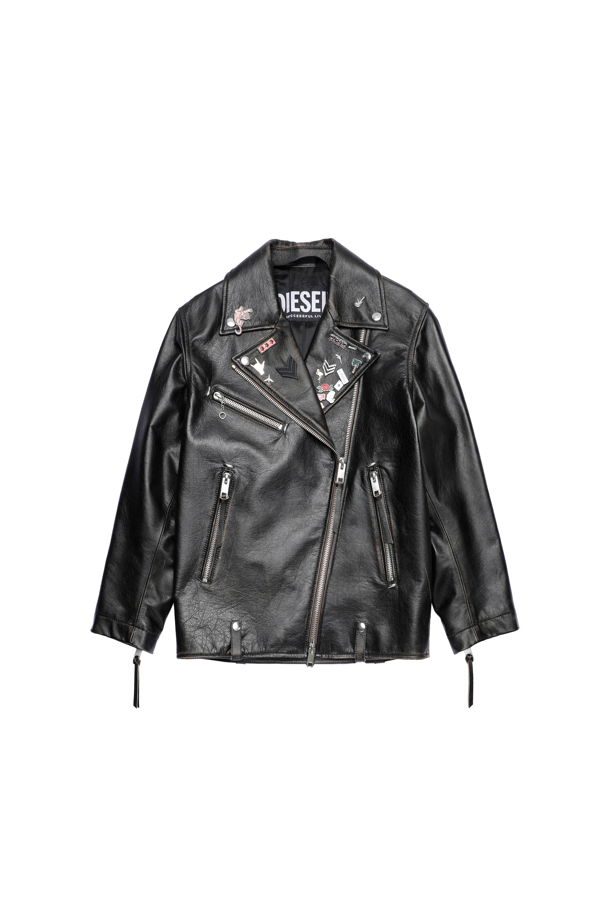L-EDMEA, Black - Leather jackets