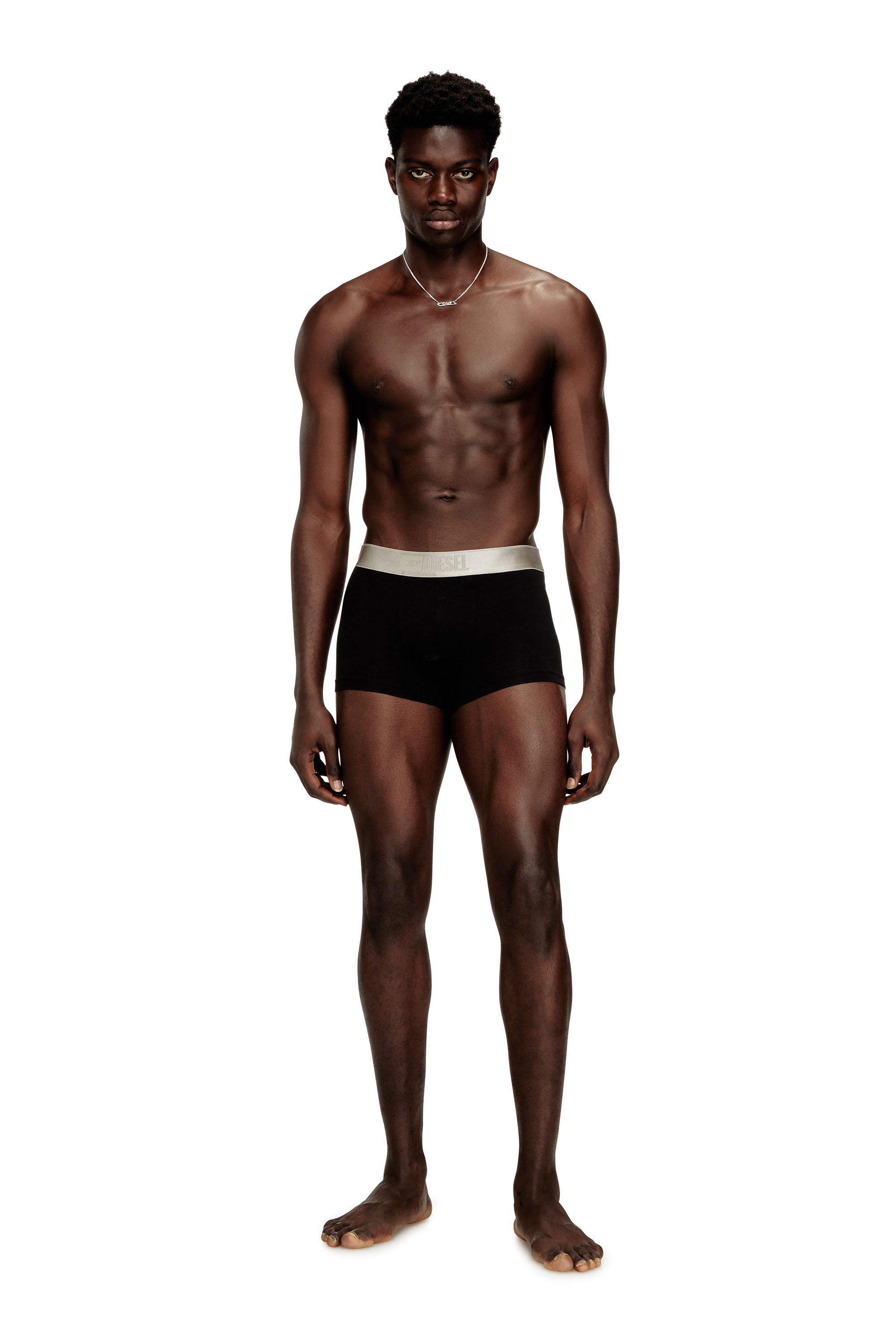 Diesel - DAMIEN-GFT-3PACK, Man's Three-pack boxer briefs with small logo waistband in Black - 2