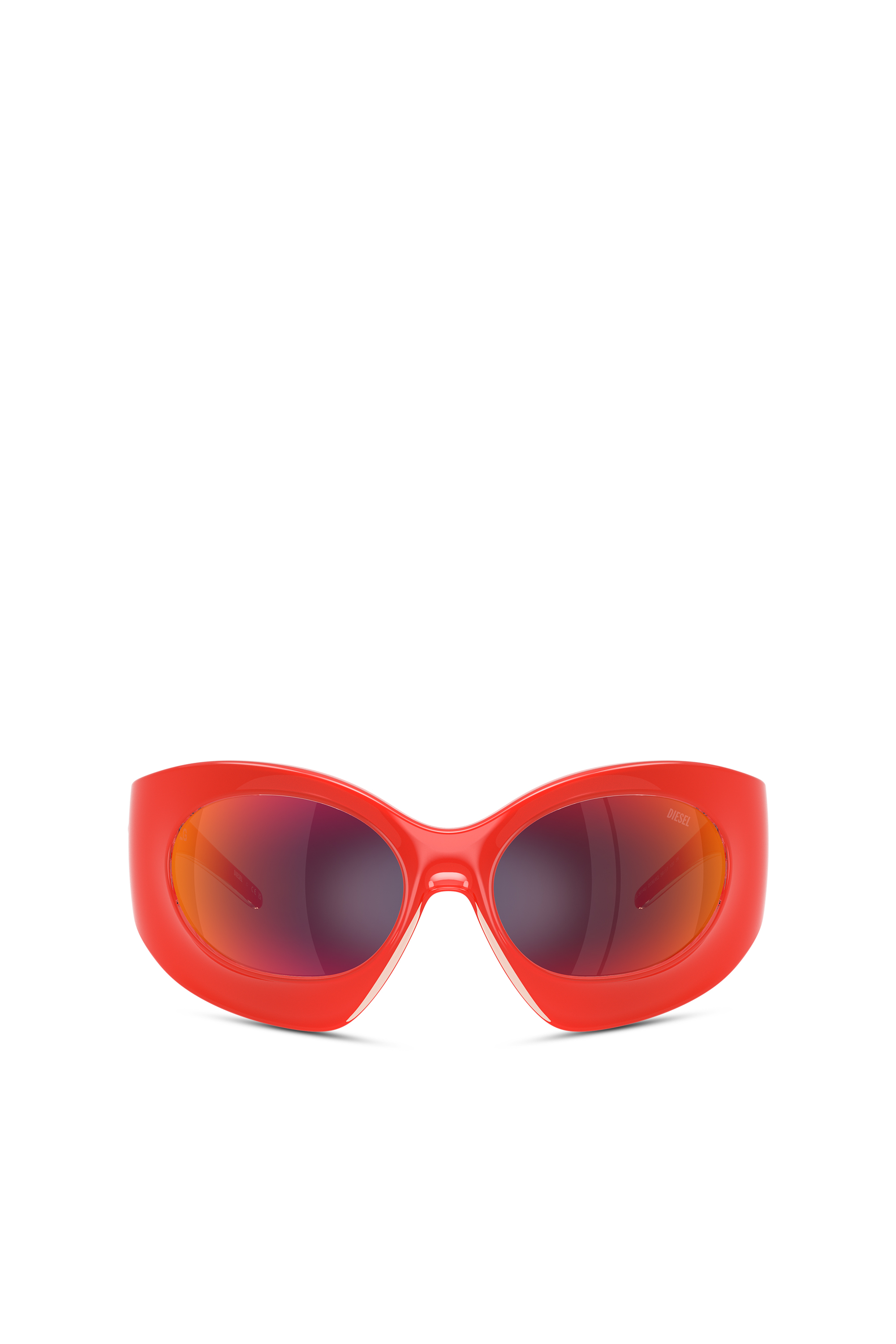 Diesel - 0DL3014U KAROLG, Unisex's Wraparound shape sunglasses in Orange - 2