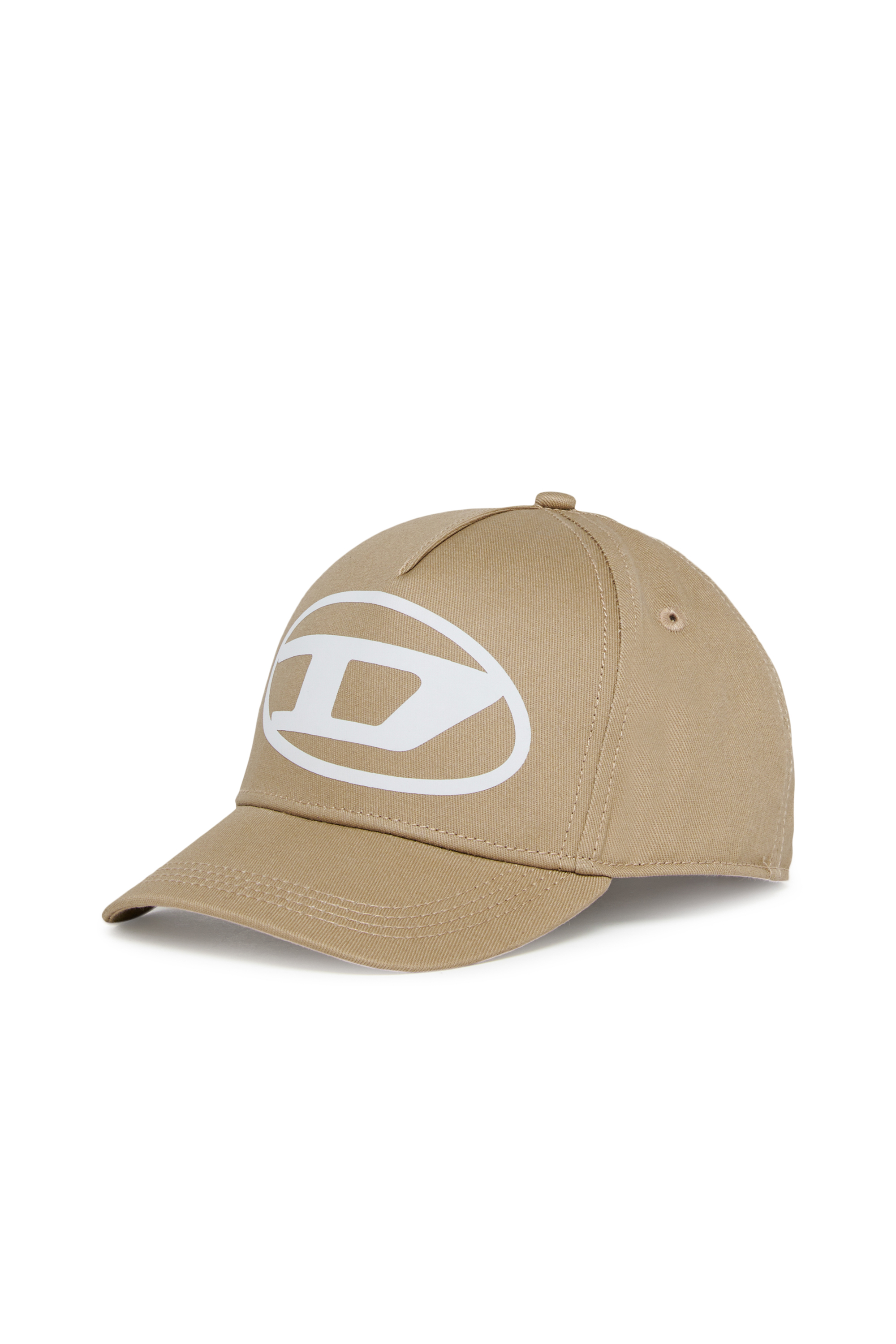 Diesel - FLIMO, Man's Baseball cap with Oval D logo print in Brown - 1