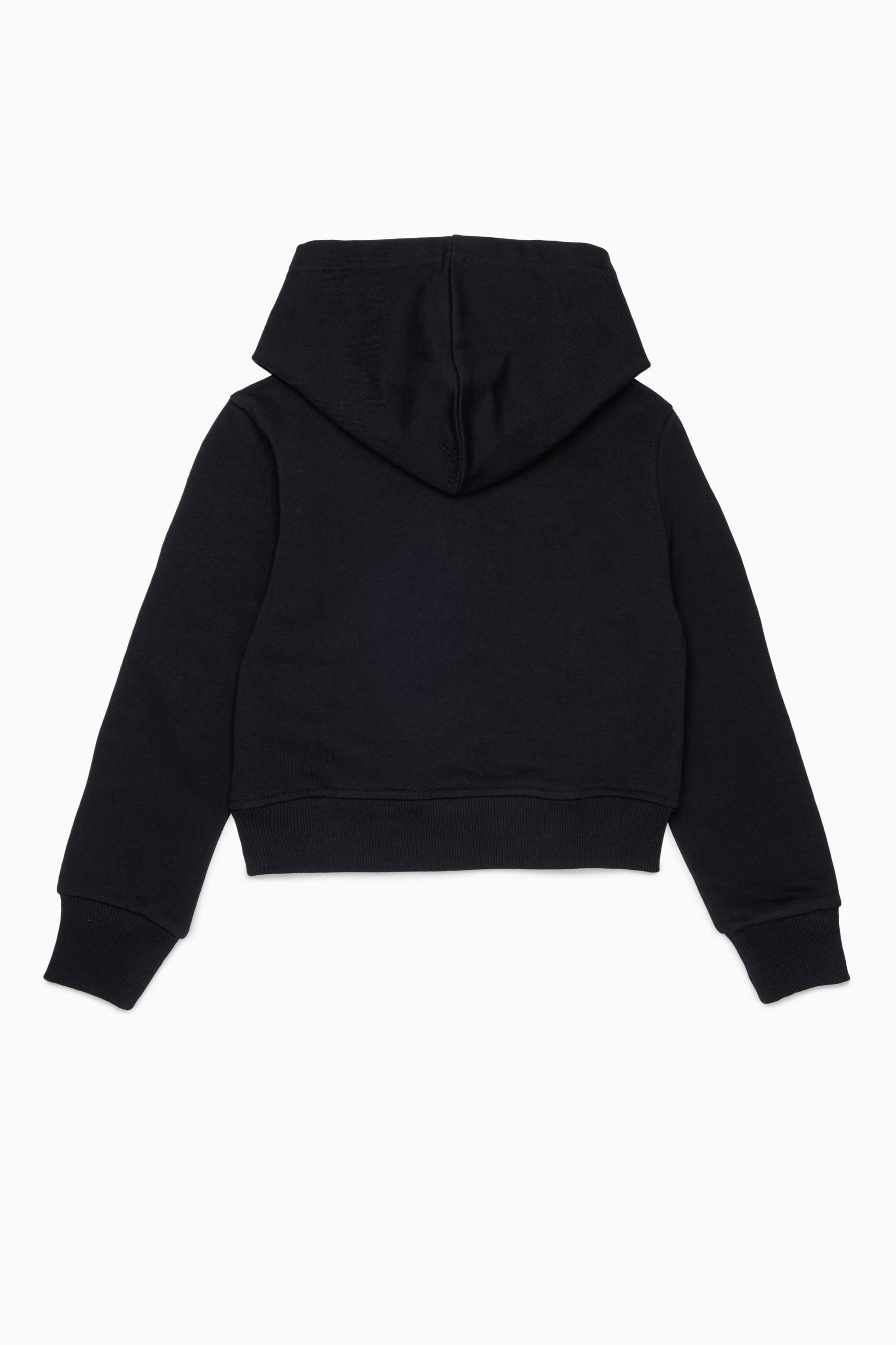 Diesel - SPALLYHOOD, Woman's Hoodie with sequin logo in Black - 2
