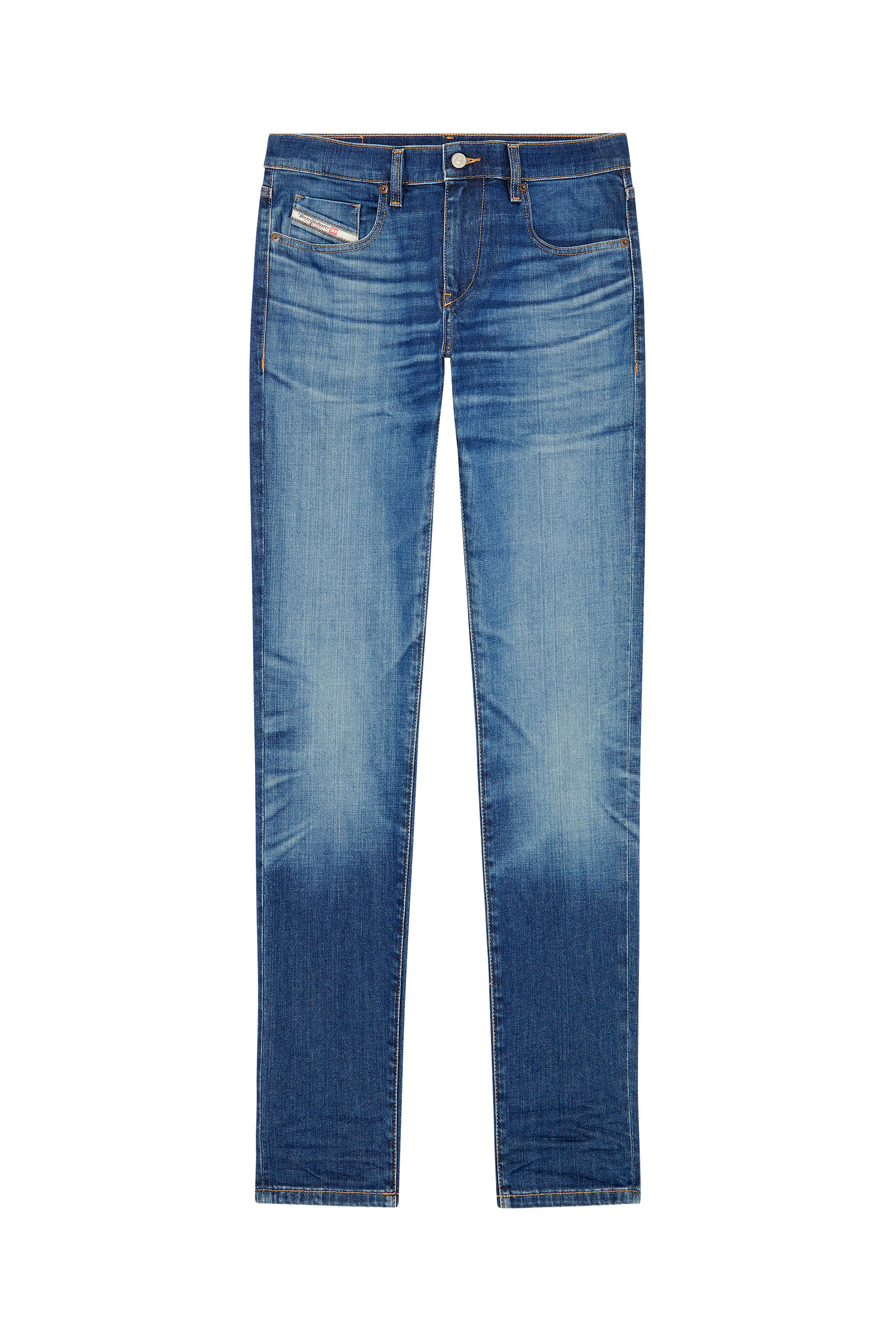 Diesel - 2019 D-Strukt 0NFAN Slim Jeans, Light Blue - Image 6