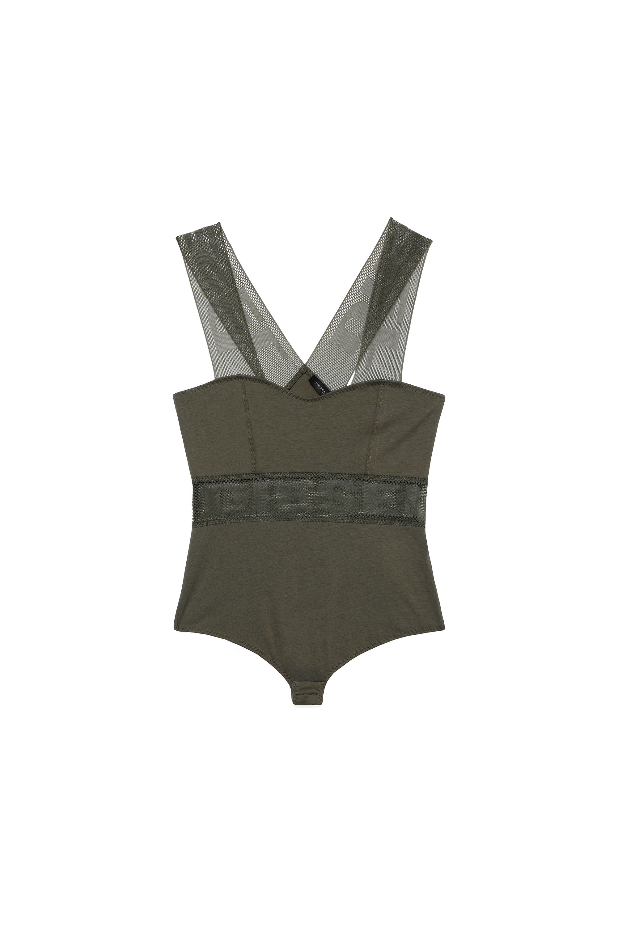 UFBY-BODYMESH, Military Green - Bodysuits