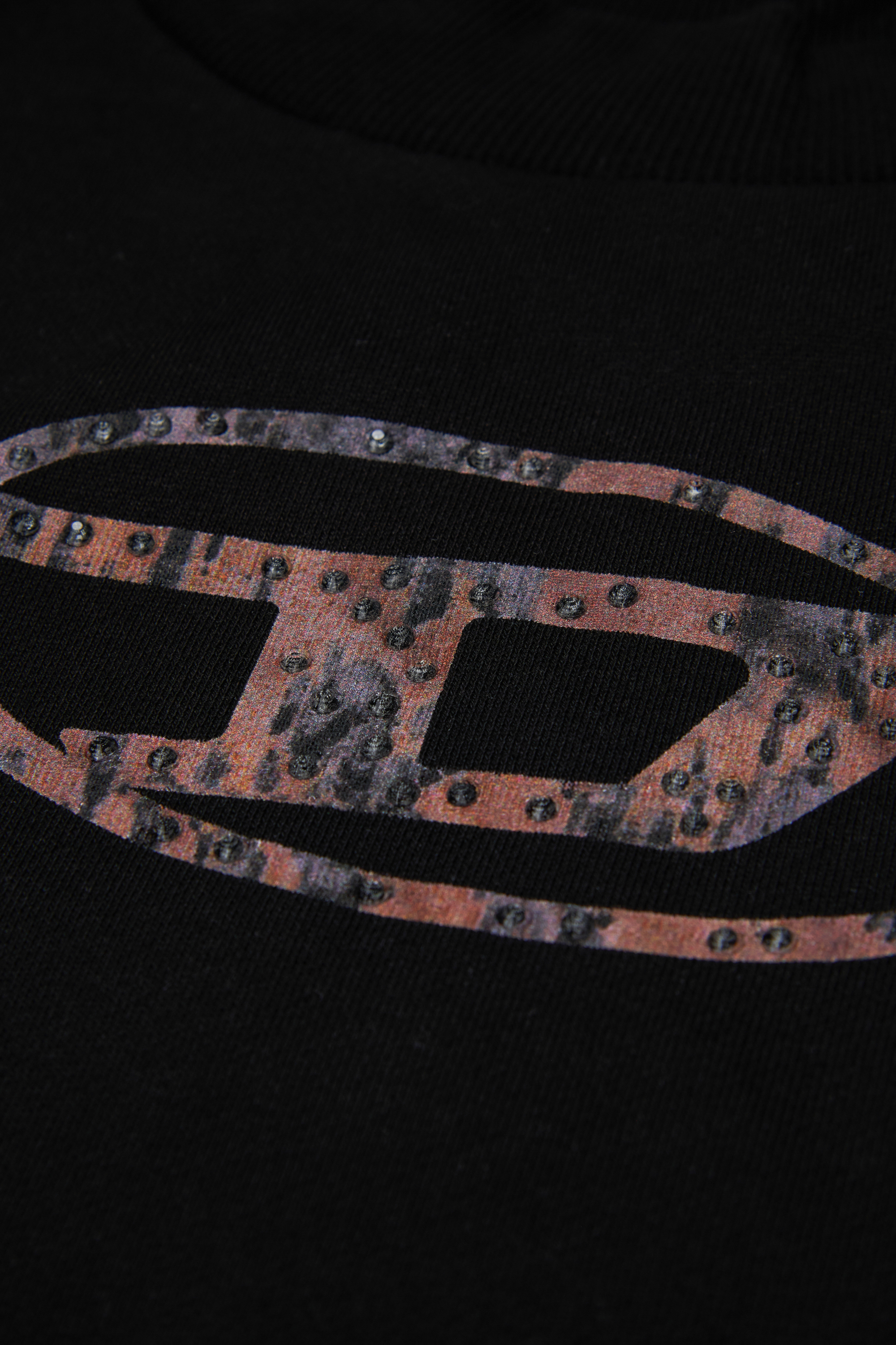 Diesel - SDOLSY, Woman's Cotton sweatshirt with front logo in Black - 4