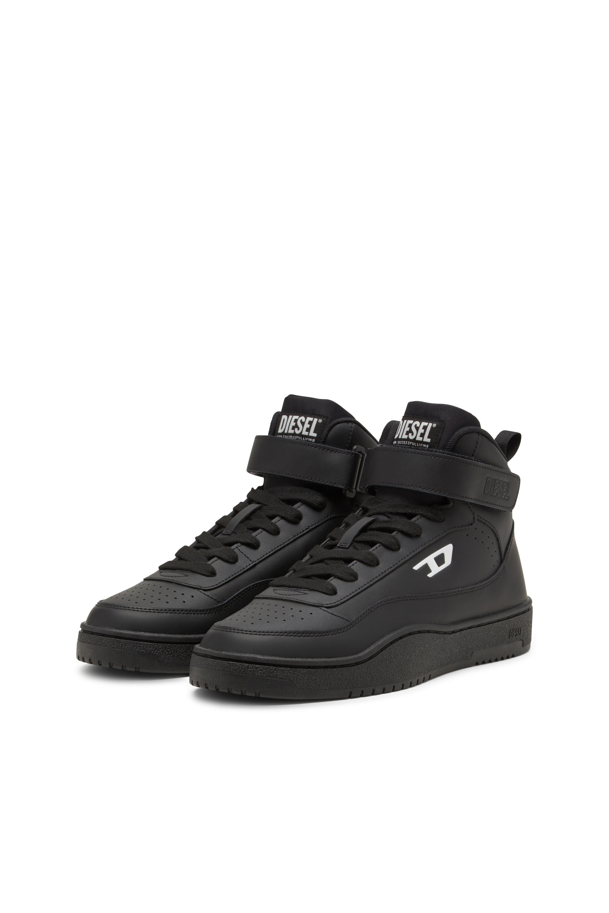 Diesel - S-TRACKER-D MID, Man's S-Tracker-D-Mid top sneaker in Black - 8