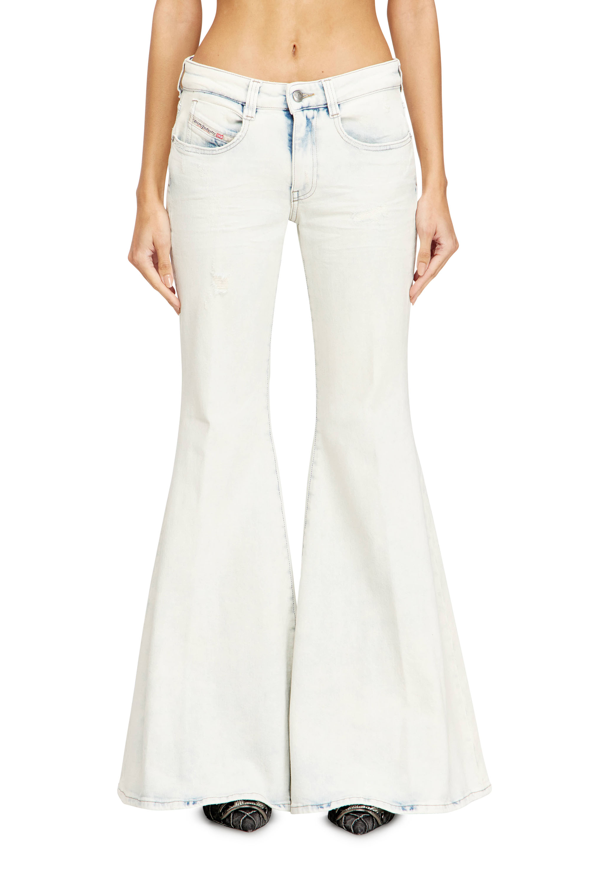 Diesel - Woman's Flare Jeans 1970 D-Bleess 0ADBS, White - 1