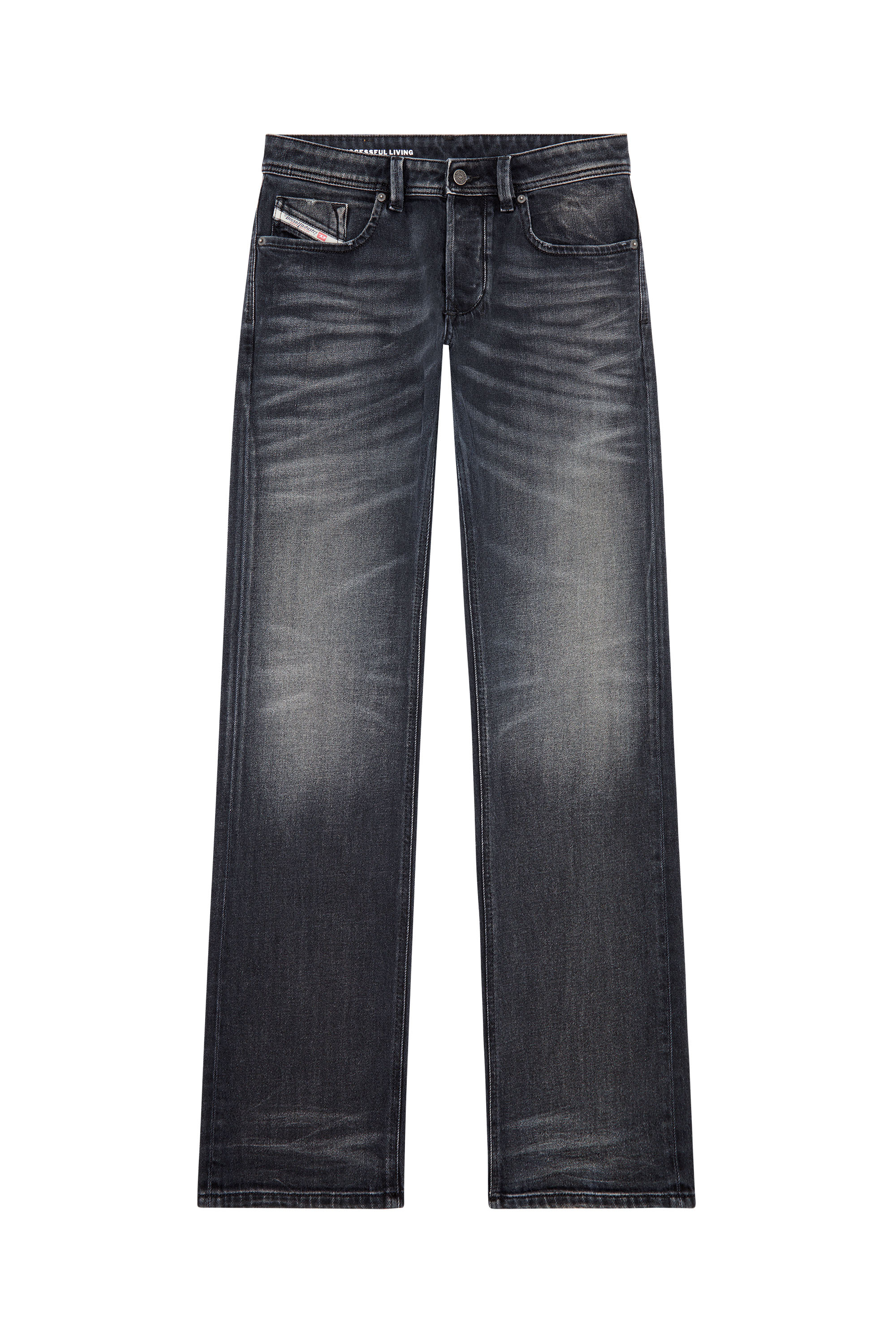 Diesel - Straight Jeans 1985 Larkee 09J65, Black/Dark grey - Image 3