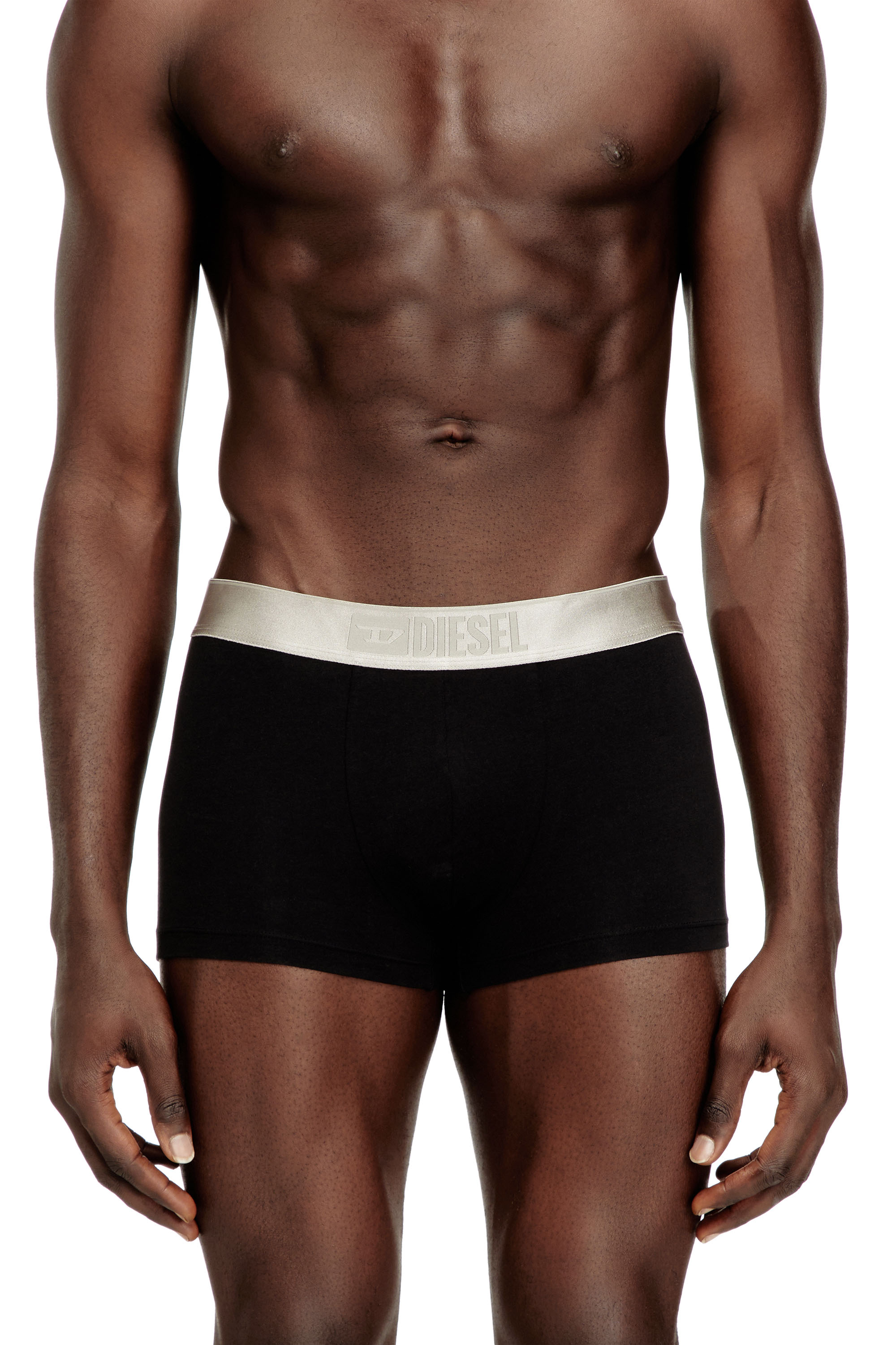 Diesel - DAMIEN-GFT-3PACK, Man's Three-pack boxer briefs with small logo waistband in Black - 3