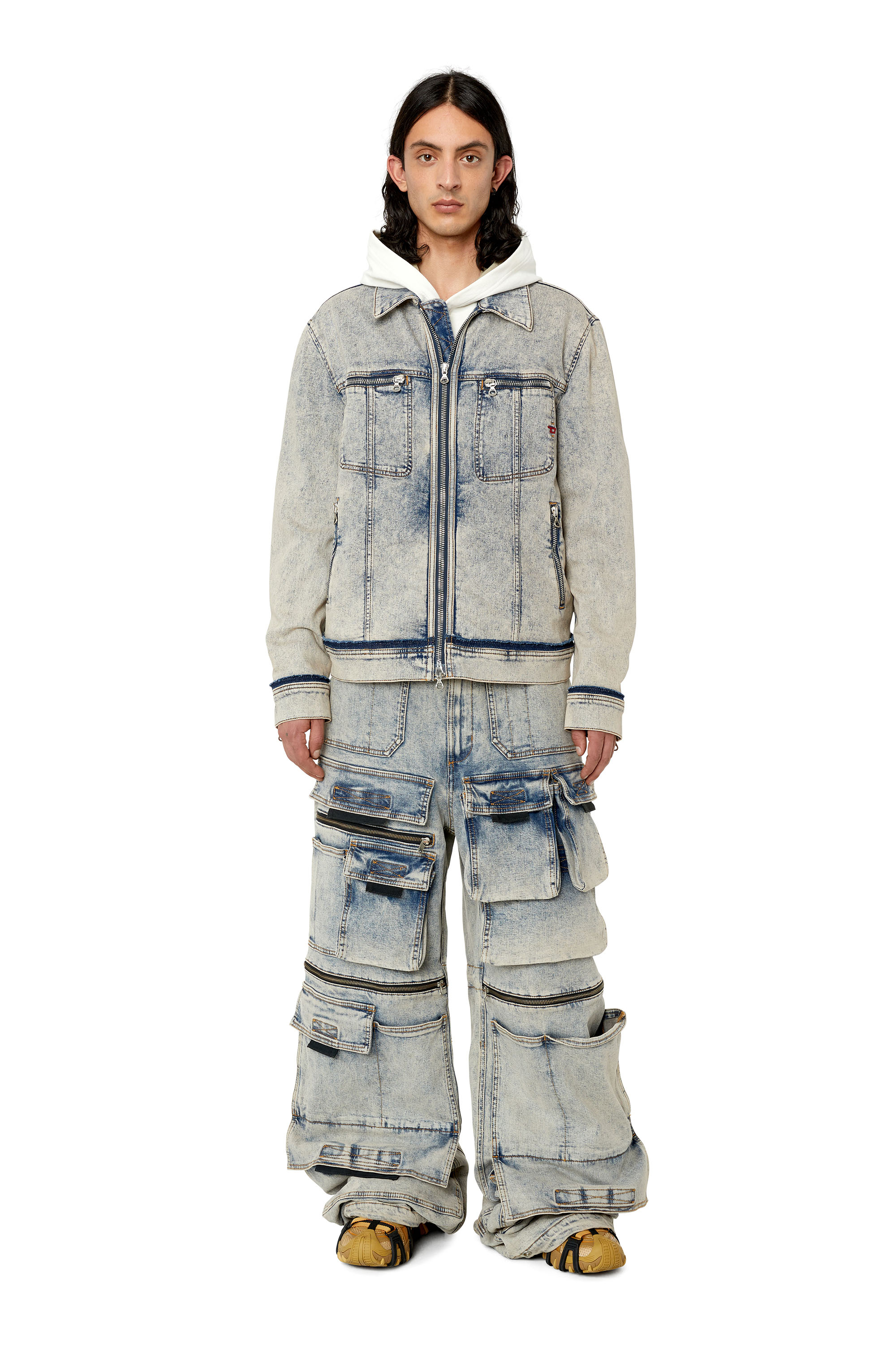 Diesel - D-Onlypockets 09F12 Straight Jeans, Medium blue - Image 5