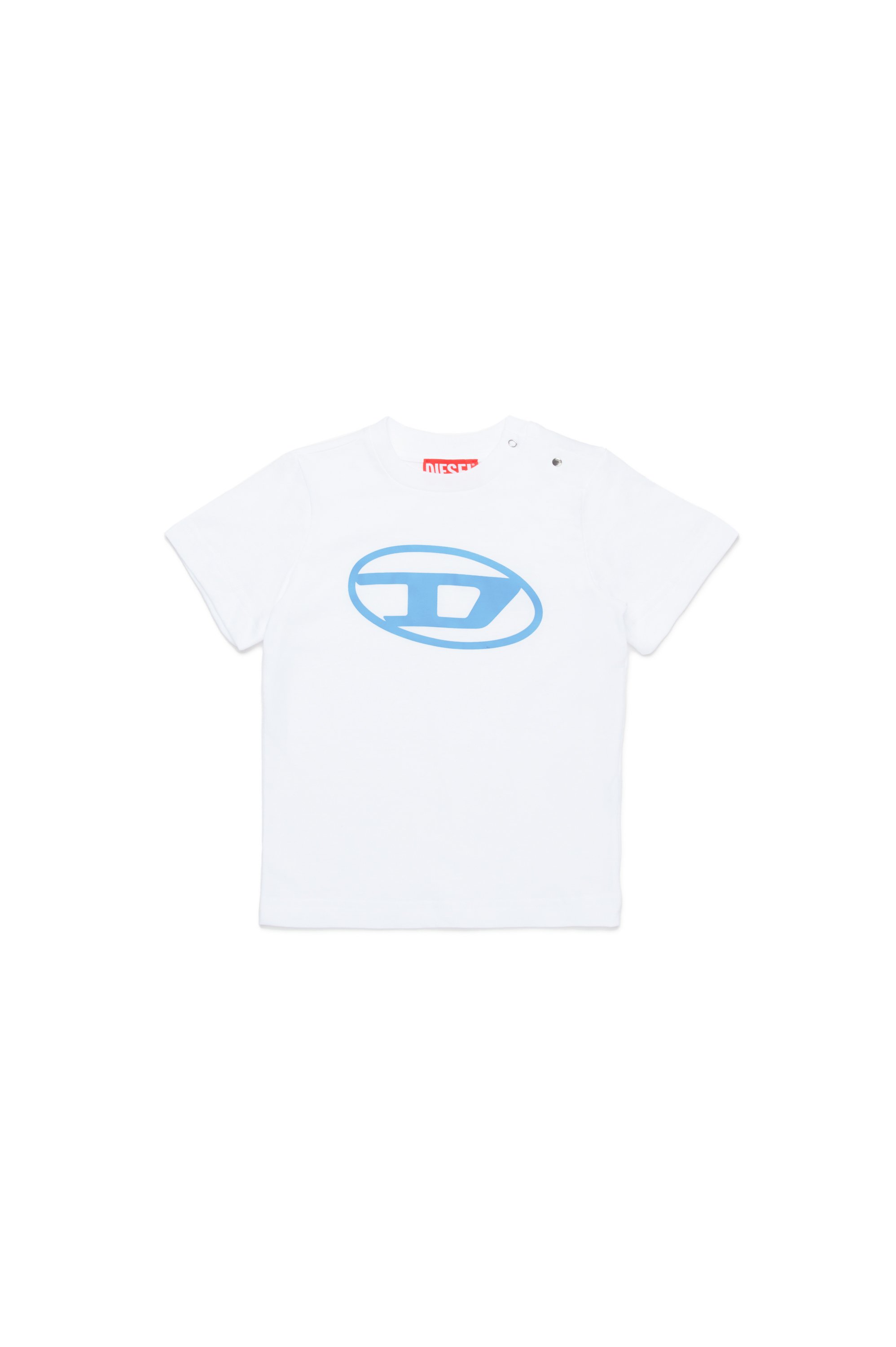 Diesel - TCERB, Unisex T-shirt with Oval D logo in White - Image 1