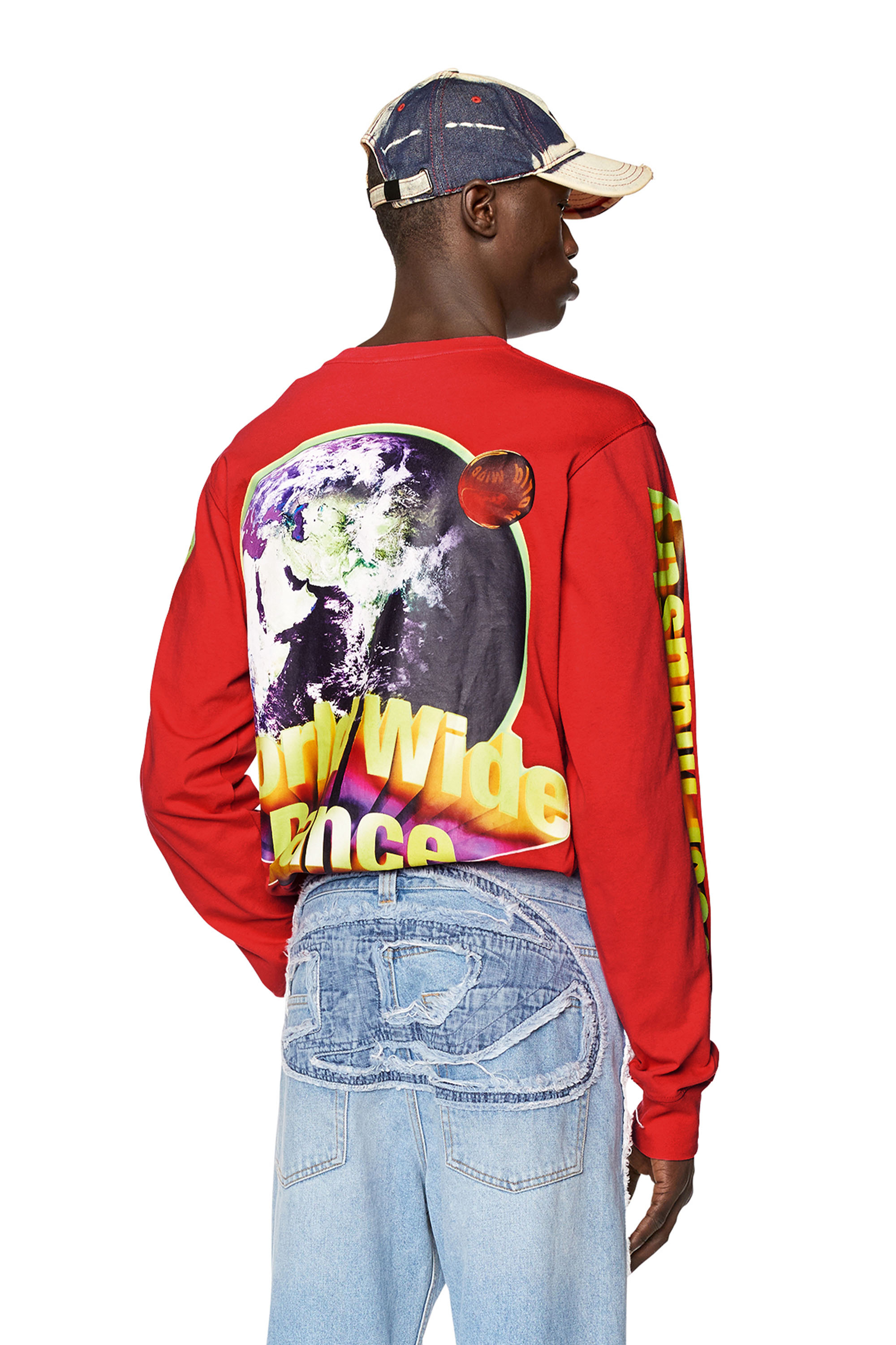 Diesel - T-JUST-LS-L1, Red - Image 1