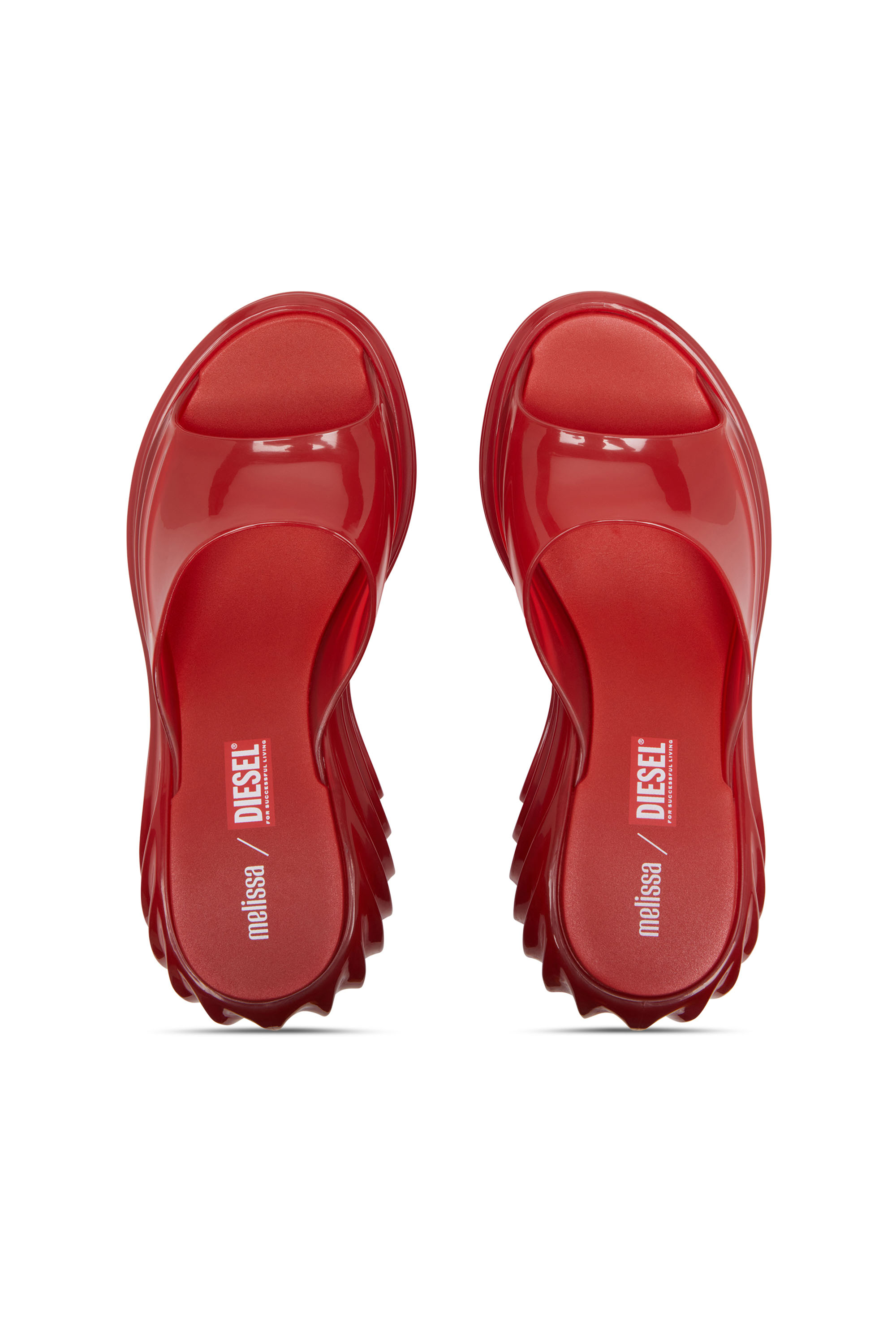 Diesel - MELISSA QUANTUM PLATFORM, Woman's Platform mule in Melflex® in Red - 4