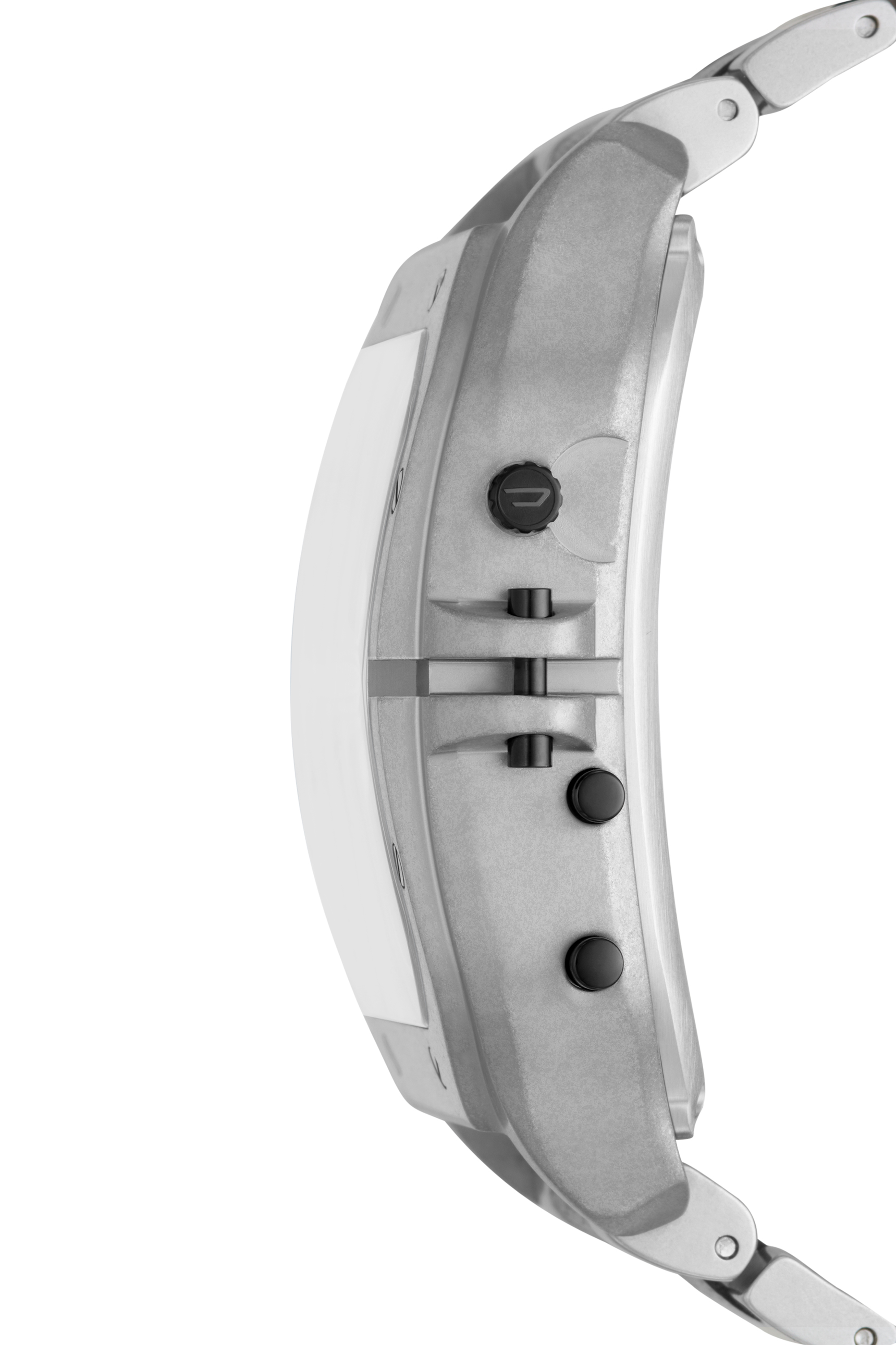 Diesel - DZ7461, Man's Clasher ana-digi two-tone stainless steel watch in Grey/Black - 3