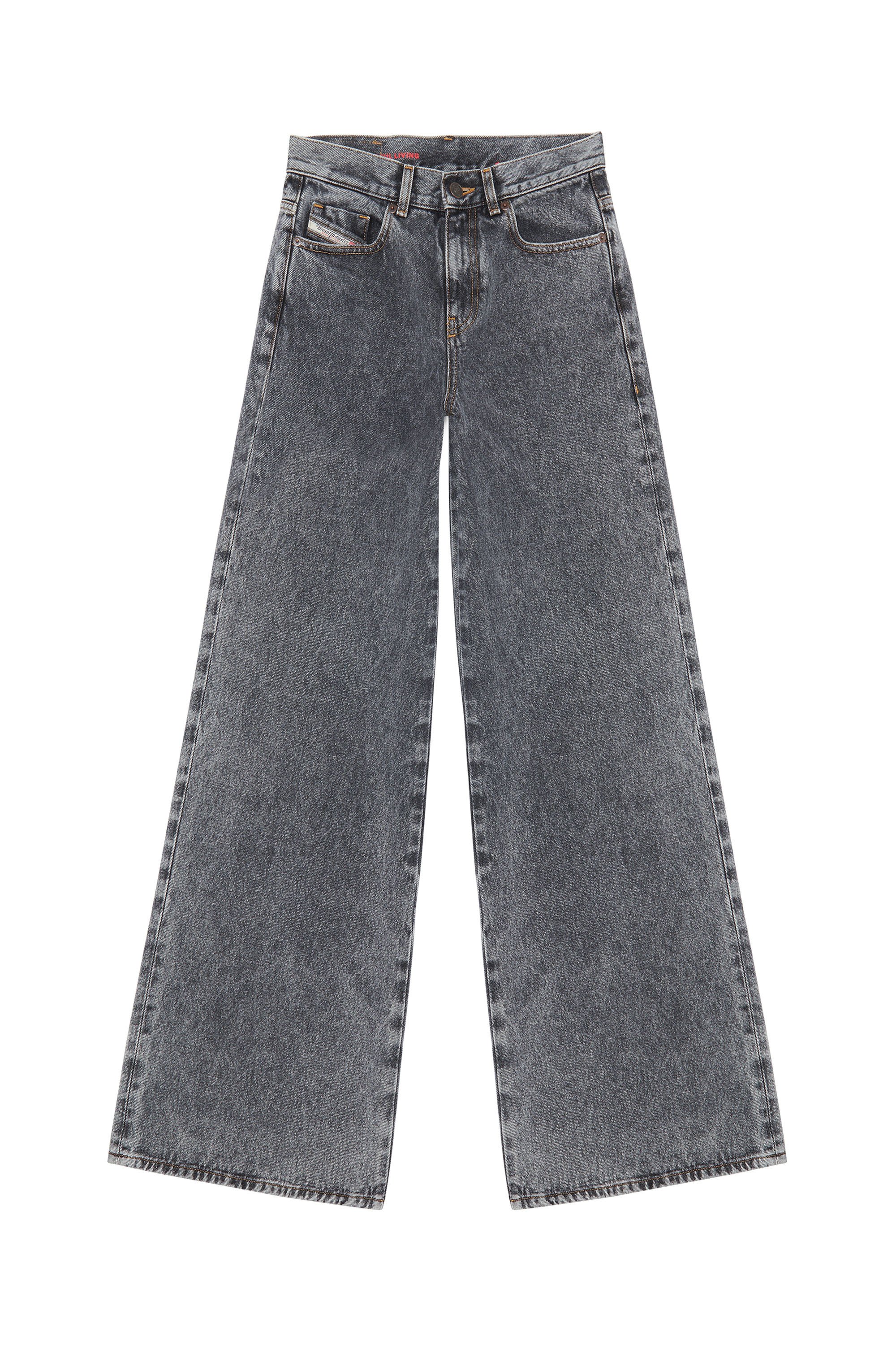 Diesel - 1978 09E04 Bootcut and Flare Jeans, Black/Dark grey - Image 2